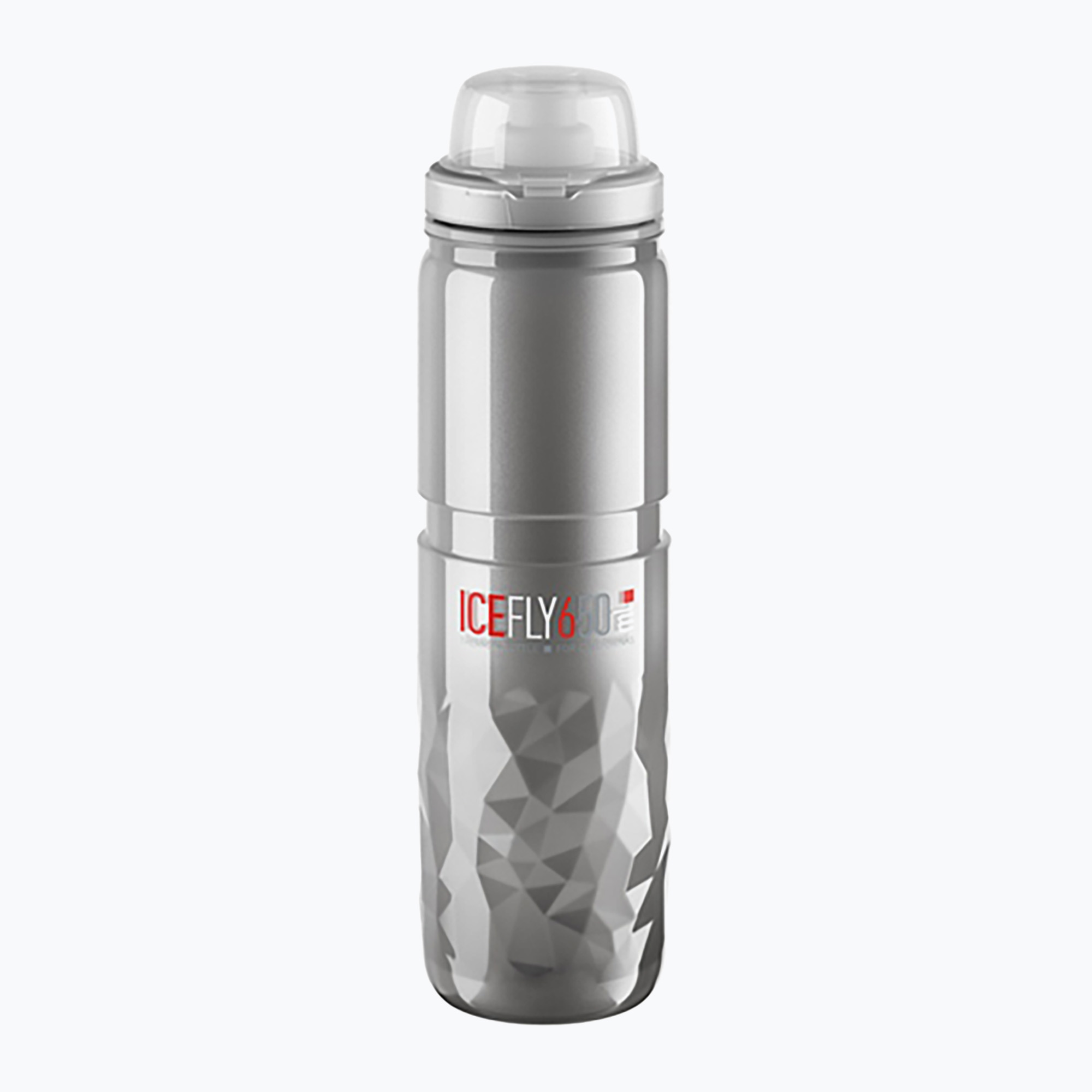 Велосипедна бутилка Elite Ice Fly 650 ml, прозрачна