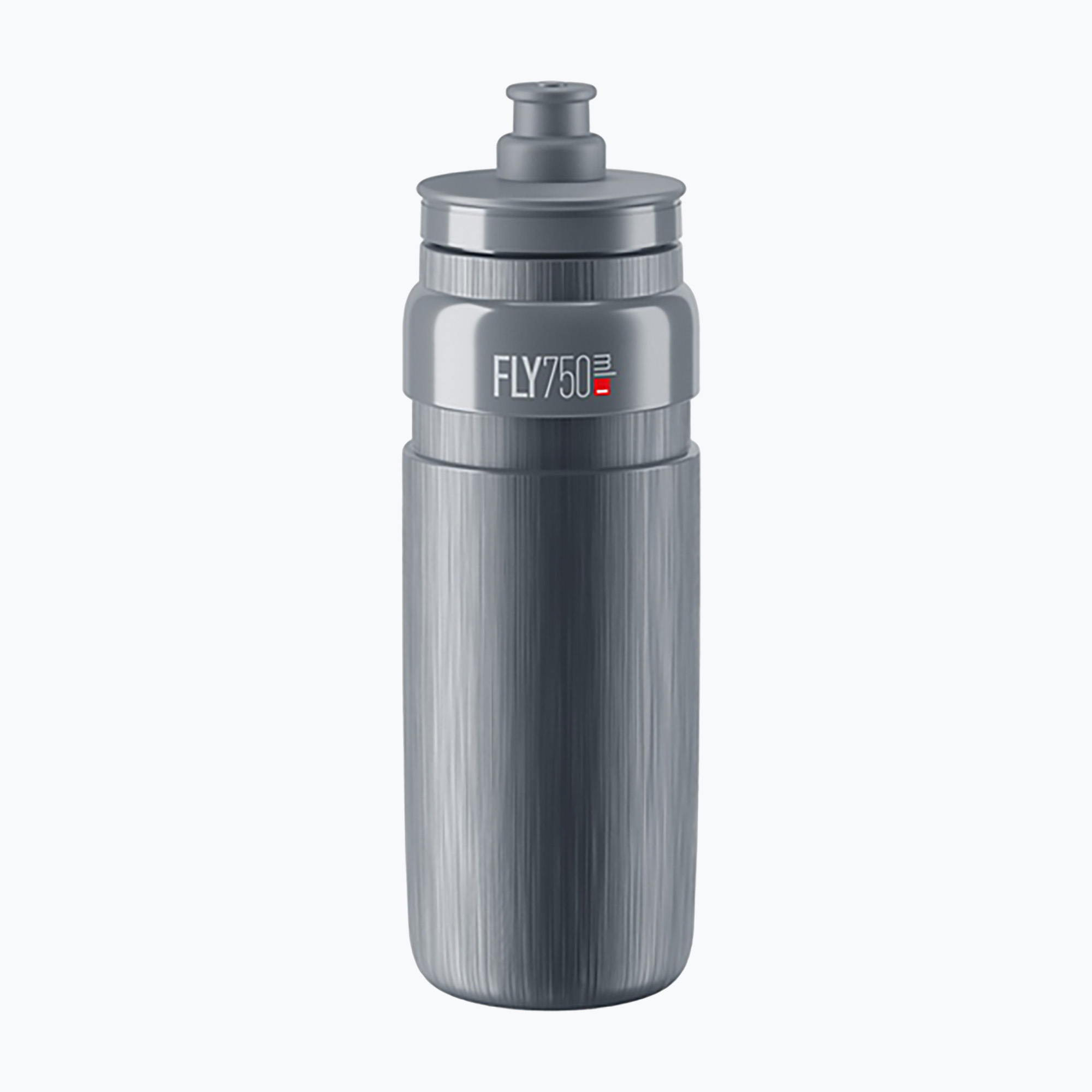 Sticlă pentru bicicletă Elite FLY Tex 750 ml cu logo gri/gri