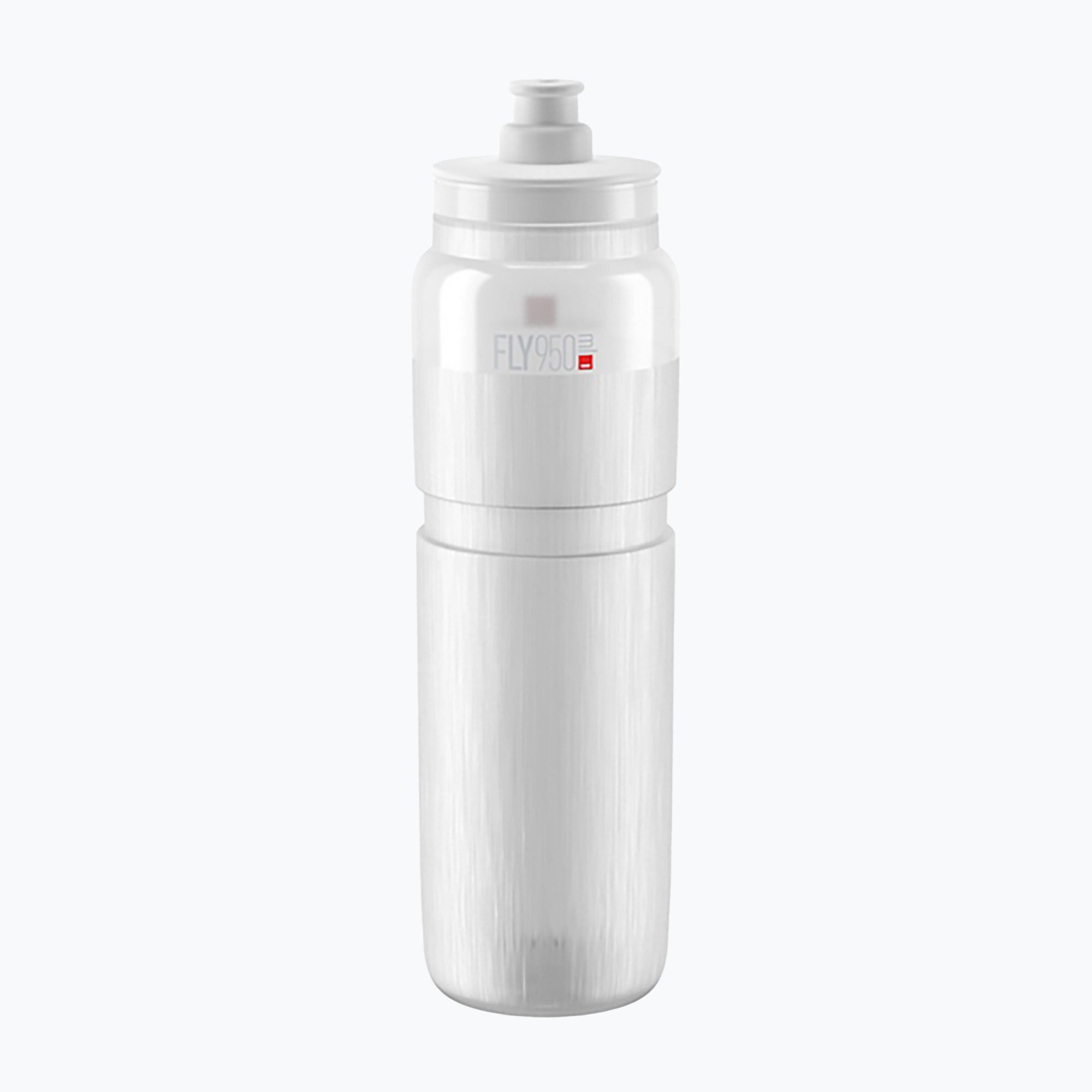 Sticlă pentru bicicletă Elite FLY Tex 950 ml cu logo-ul clar/gri (FLY Tex EL0160920)