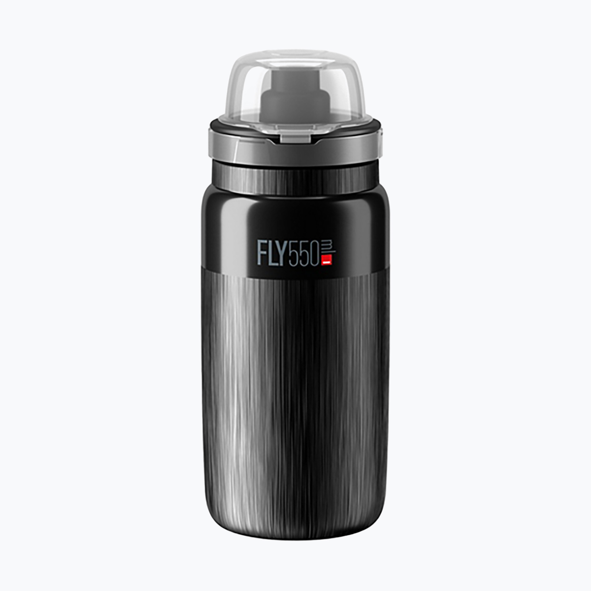 Sticlă Elite FLY Tex pentru biciclete MTB 550 ml negru/gri cu logo negru/gri