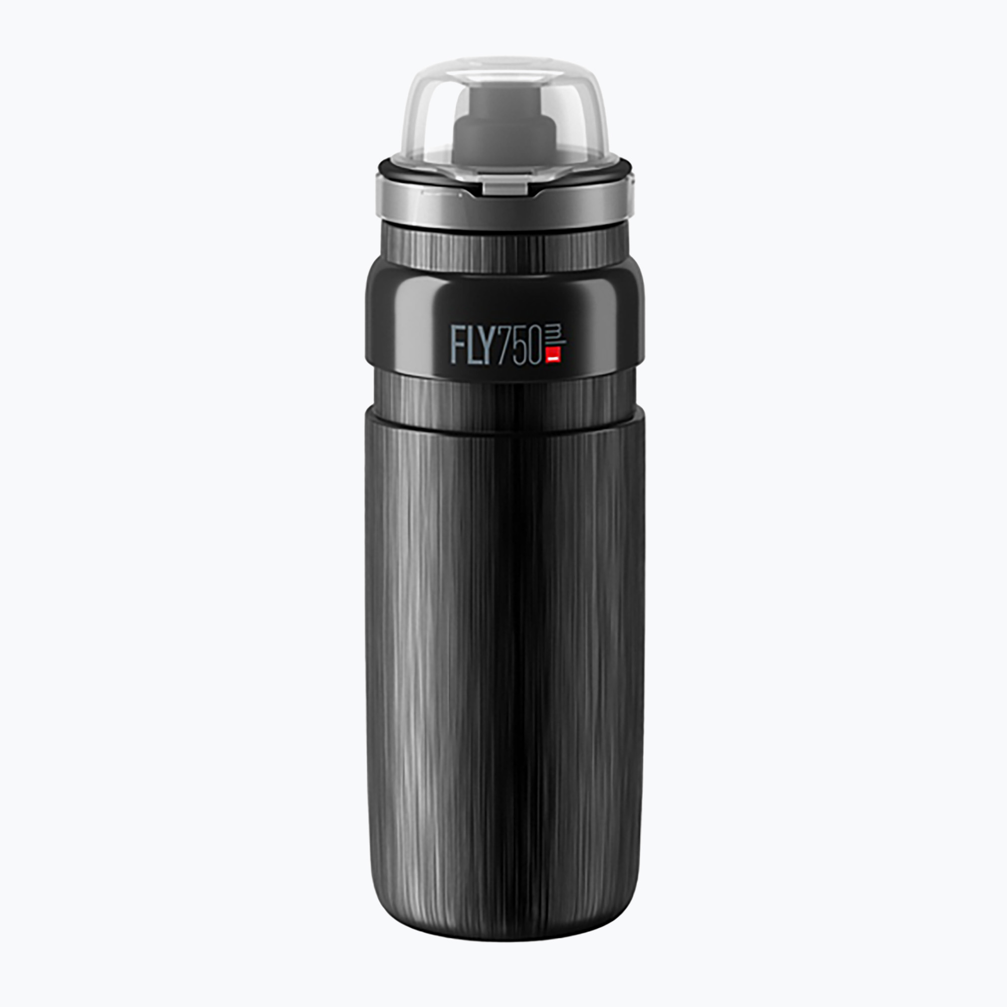 Sticlă Elite FLY Tex pentru biciclete MTB 750 ml negru/gri cu logo negru/gri