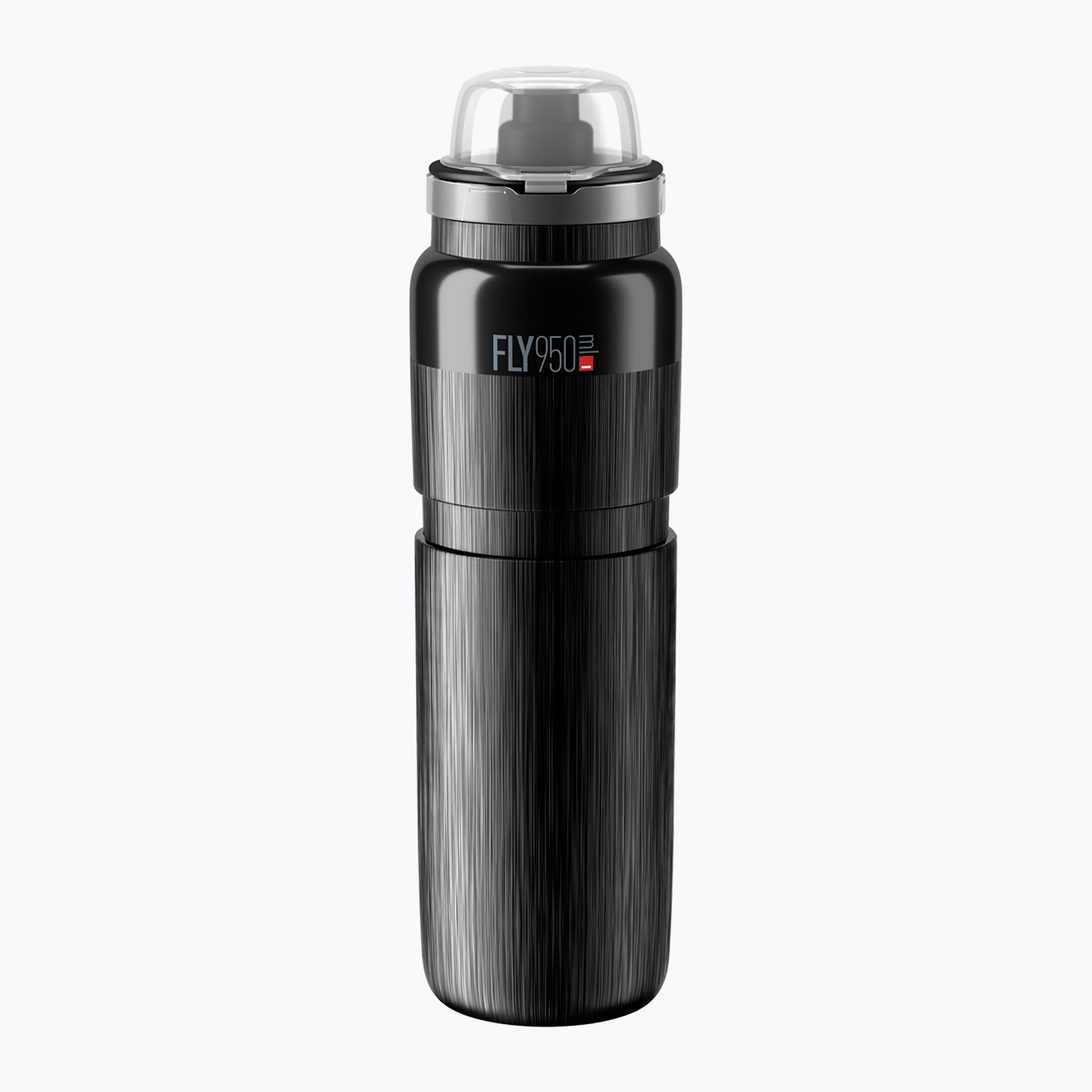 Cyklistická fľaša Elite FLY Tex MTB 950 ml black/grey logo