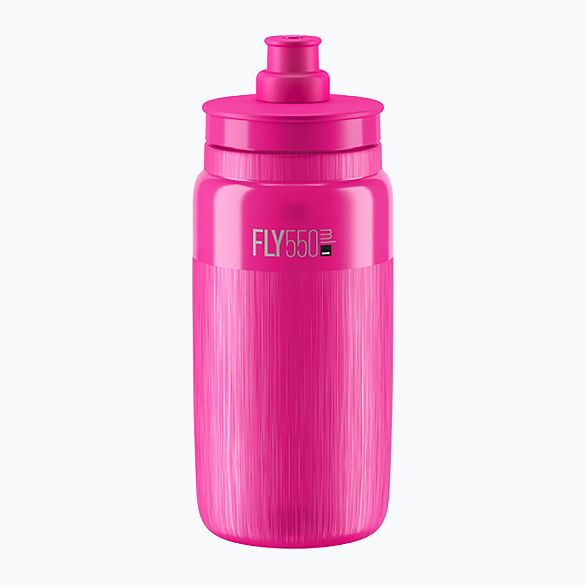 Elite FLY Tex 550 ml clear/pink fluo bicycle bottle (550 ml)