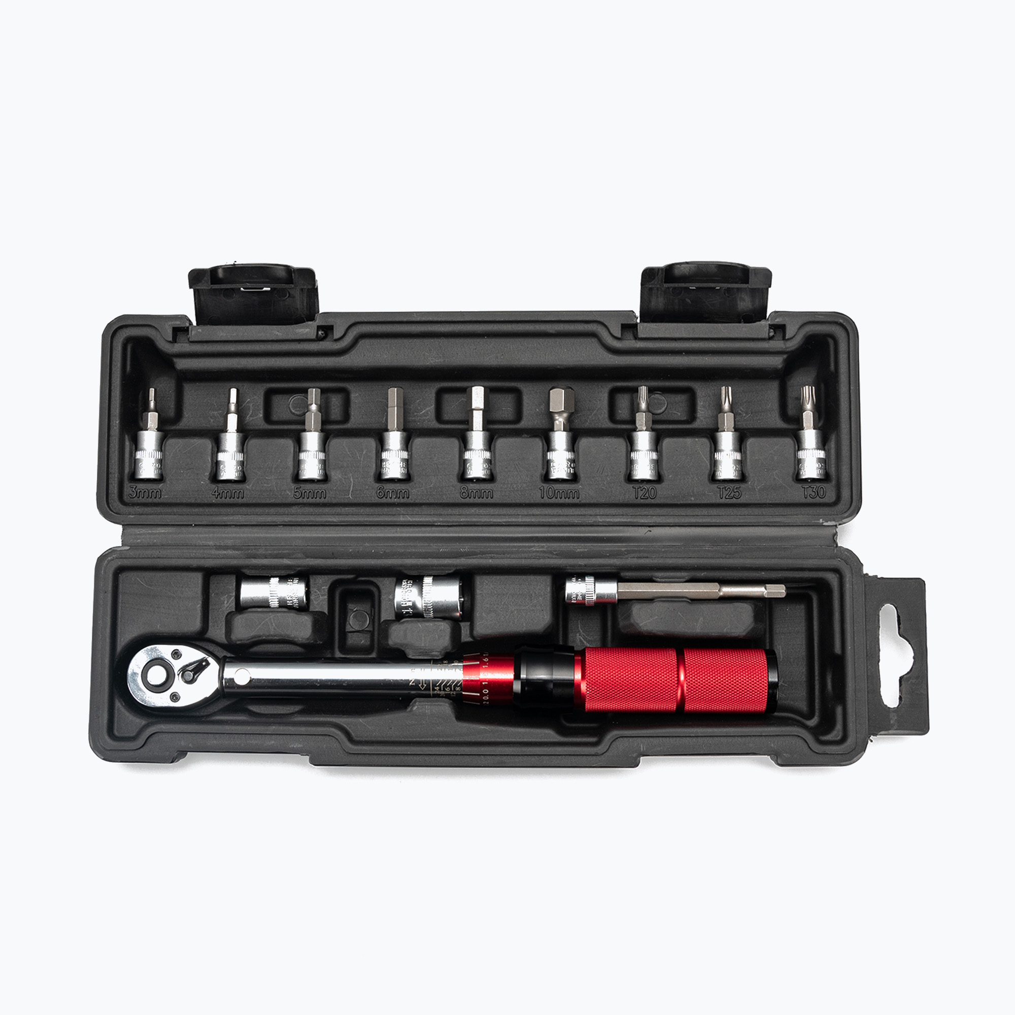 Cheie dinamometrică Rockbros 430021001 Bicycle Torque Wrench Set 2-24Nm black/red
