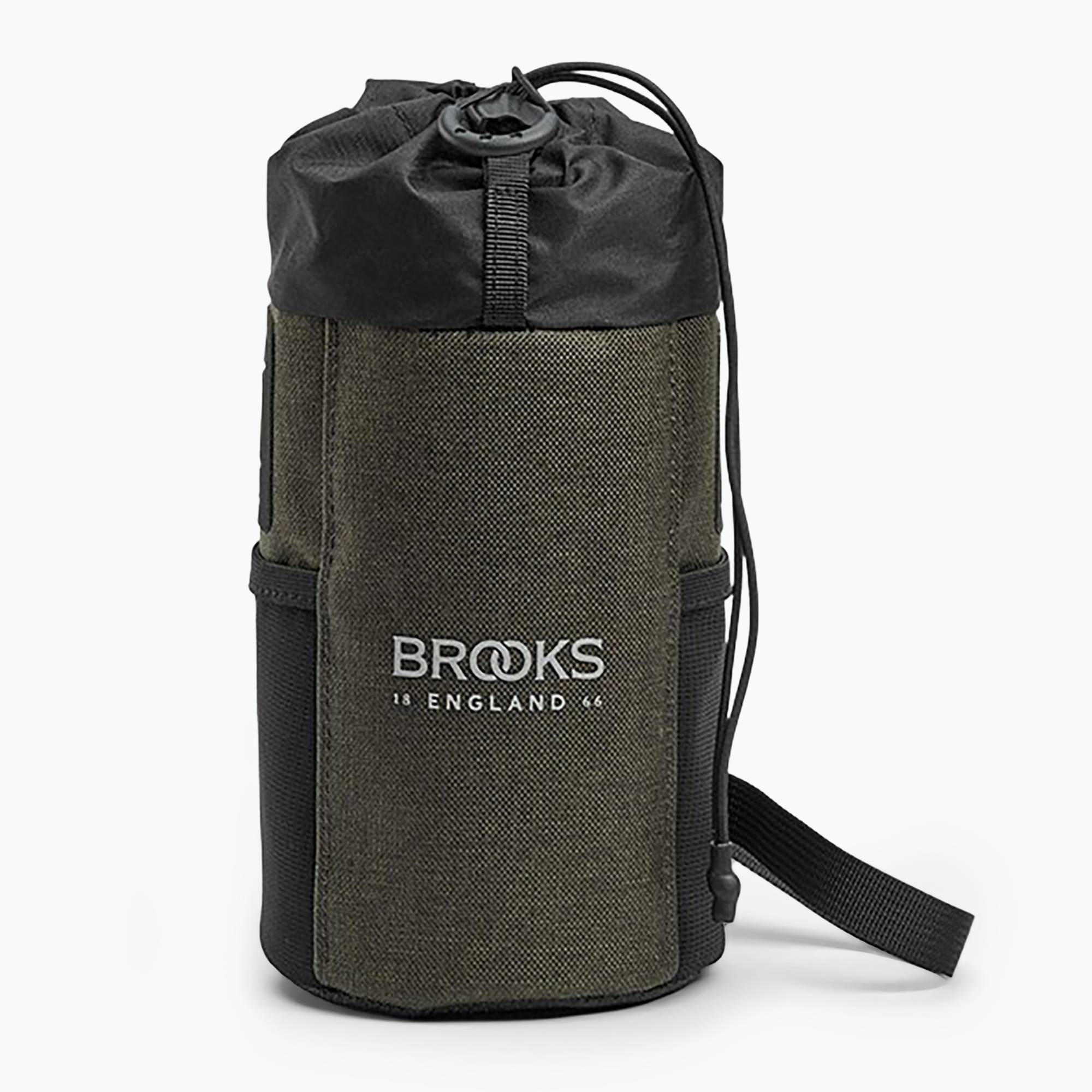 Чанта за кормило на велосипед Brooks England Scape Feed Pouch 1 l mud green