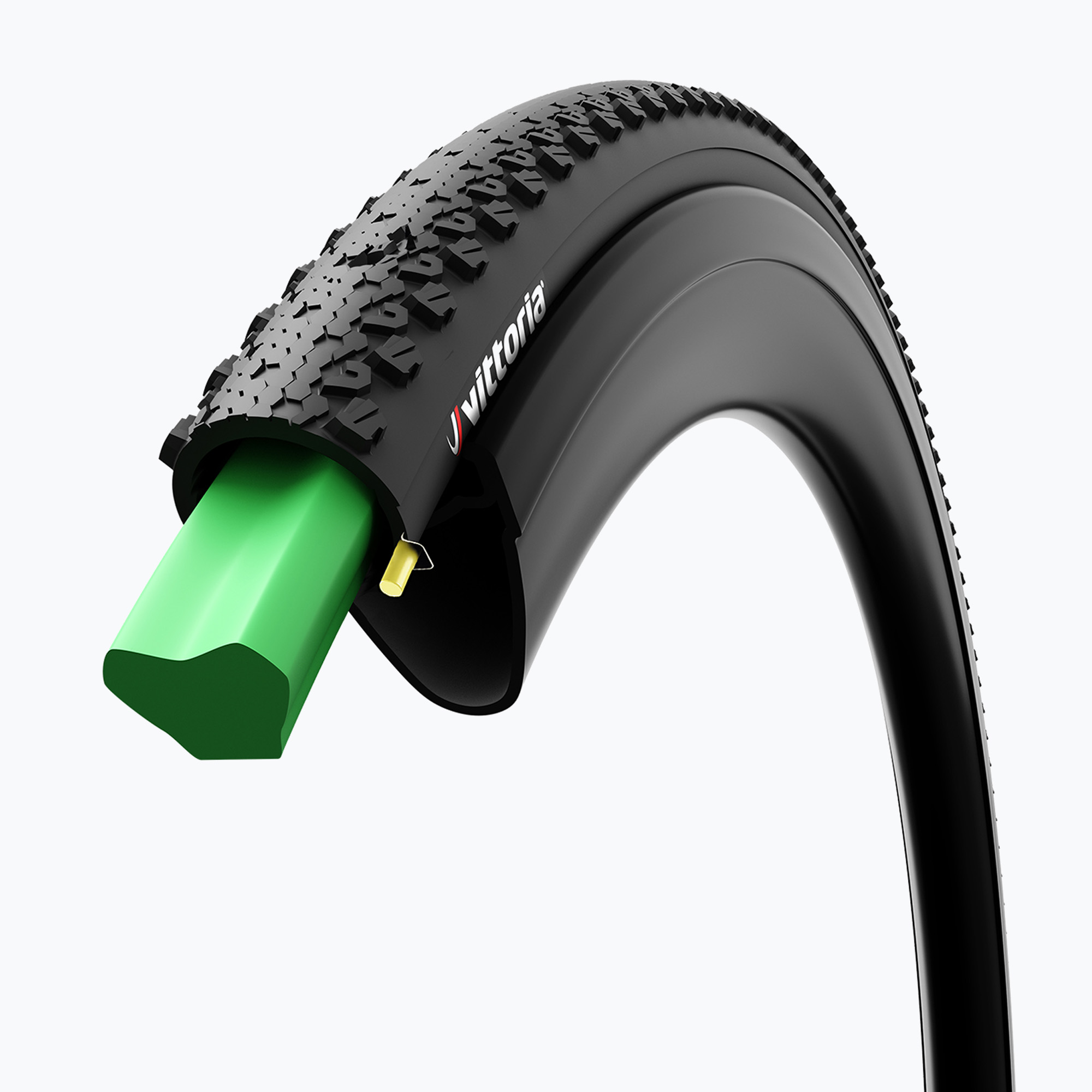 Branț antipenetrare Vittoria AirLiner Light Gravel 700 x 37-40C green