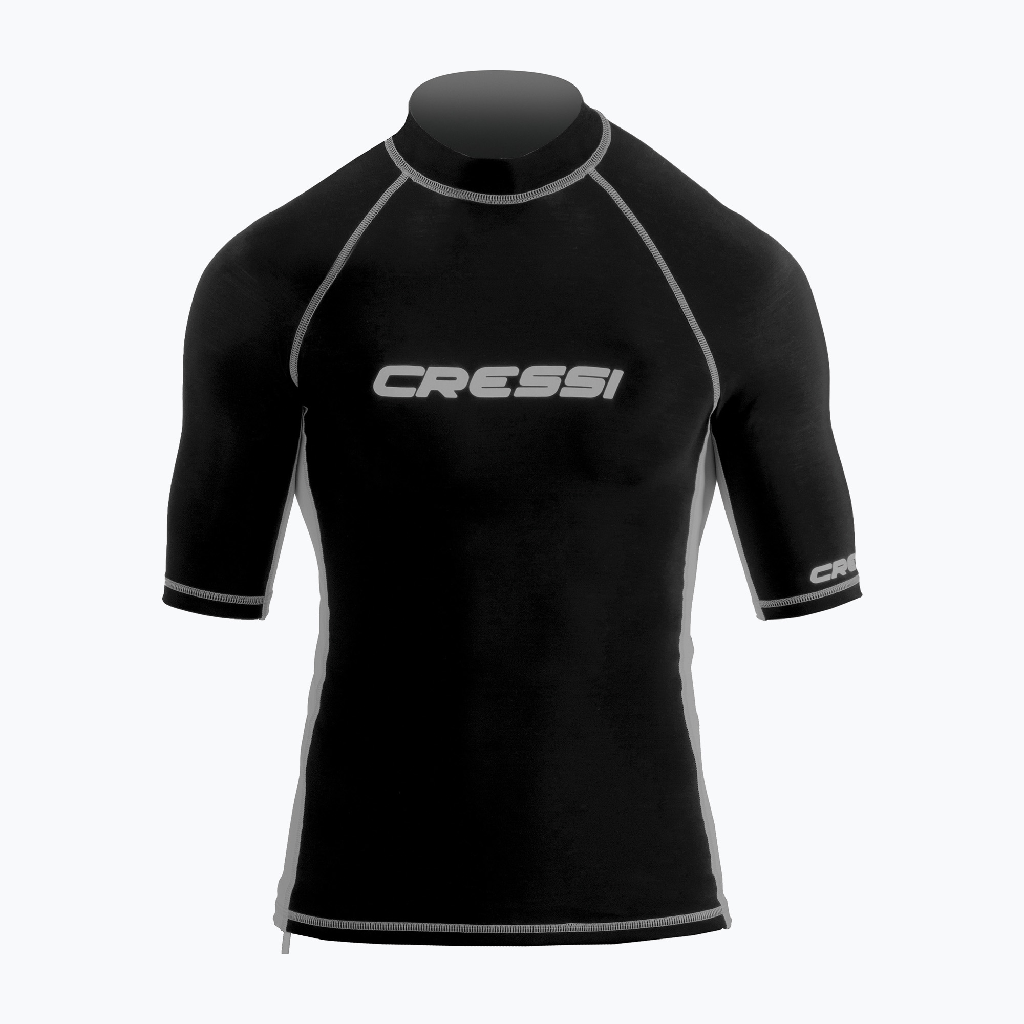Men's swim shirt Cressi Rash Guard S/SL black LW476702 (S (48))