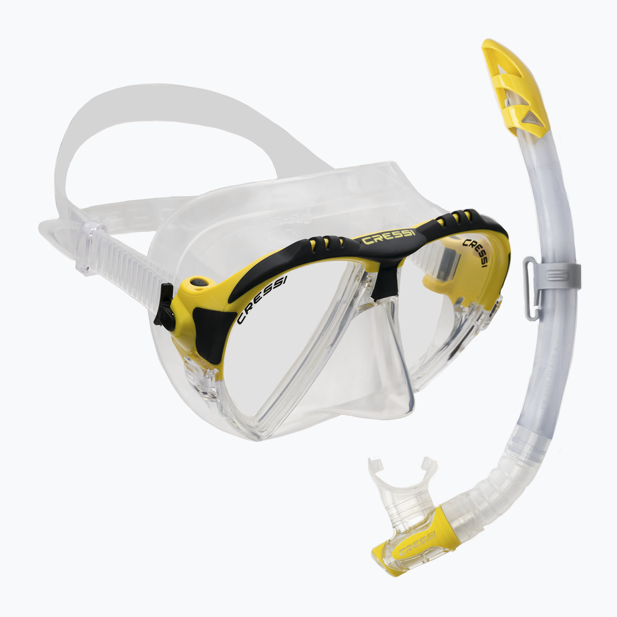 Zestaw do nurkowania Cressi Matrix + Gamma clear/yellow 