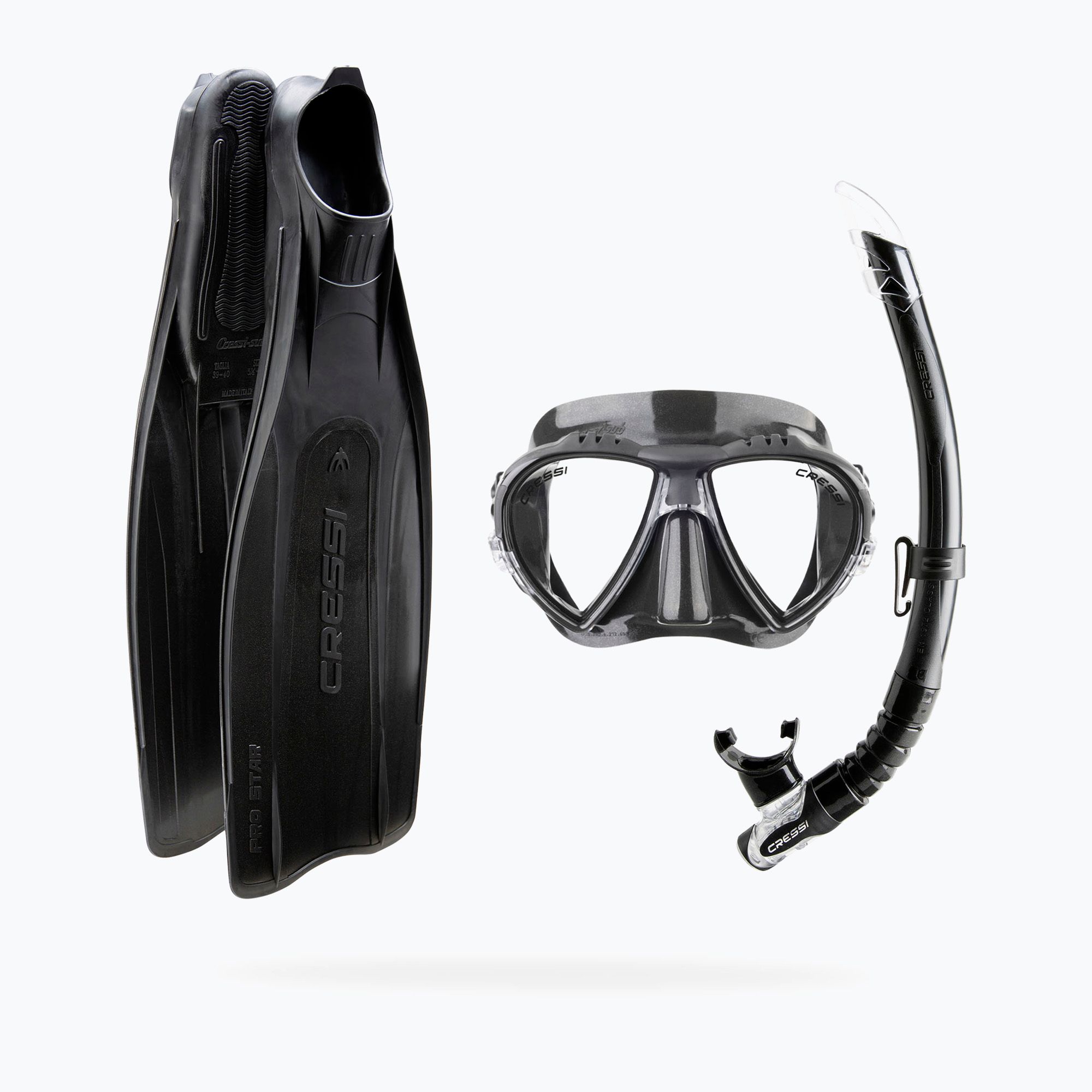 Zestaw do nurkowania Cressi Pro Star Bag black 