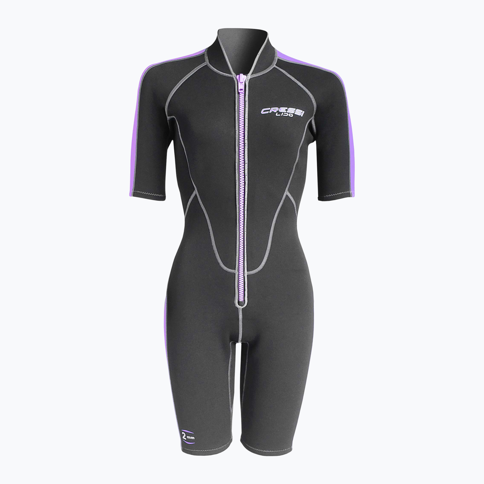 Pianka do pływania damska Cressi Lido Shorty 2 mm black/lilac 