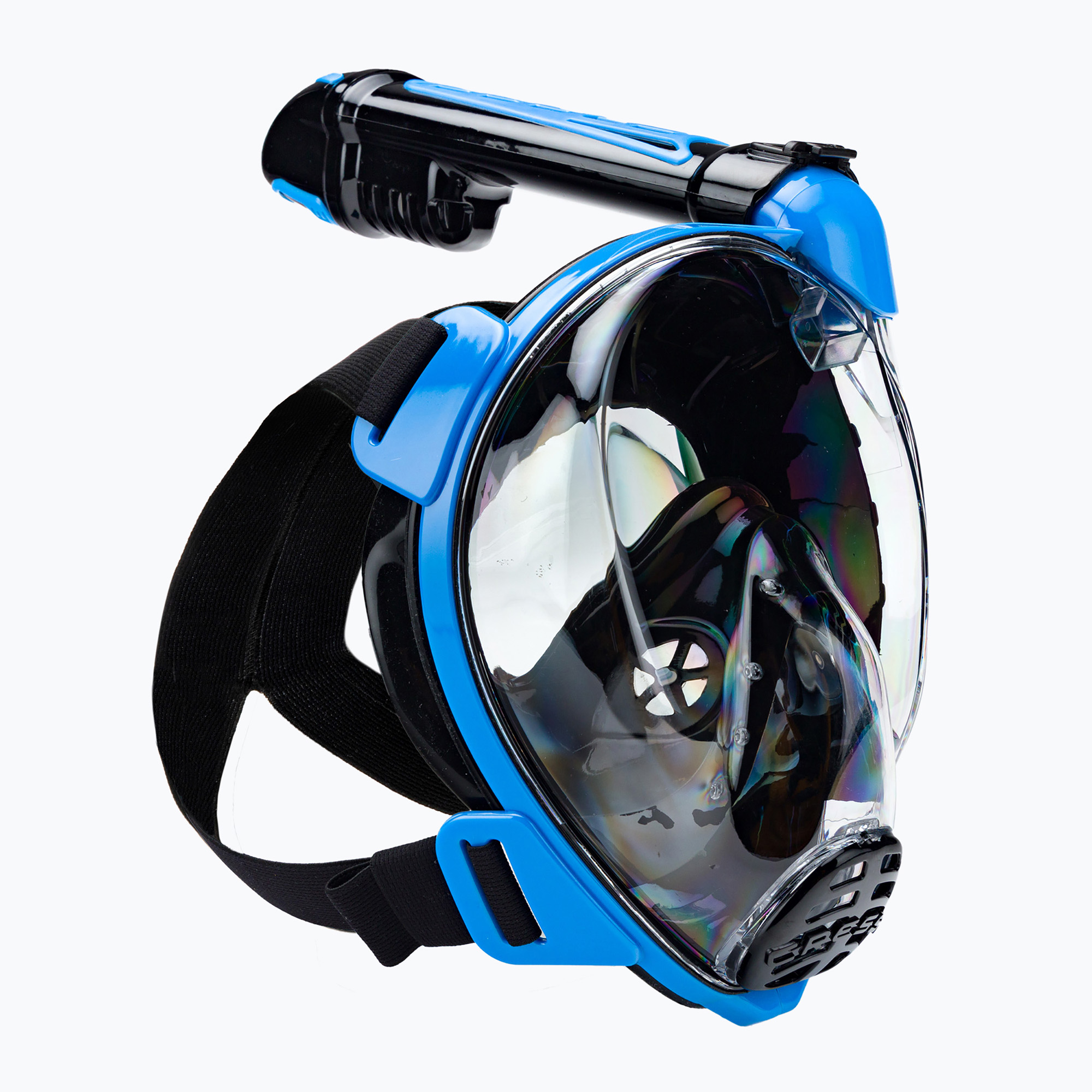 Maska pełnotwarzowa do snorkelingu Cressi Duke Dry Full Face black/blue 