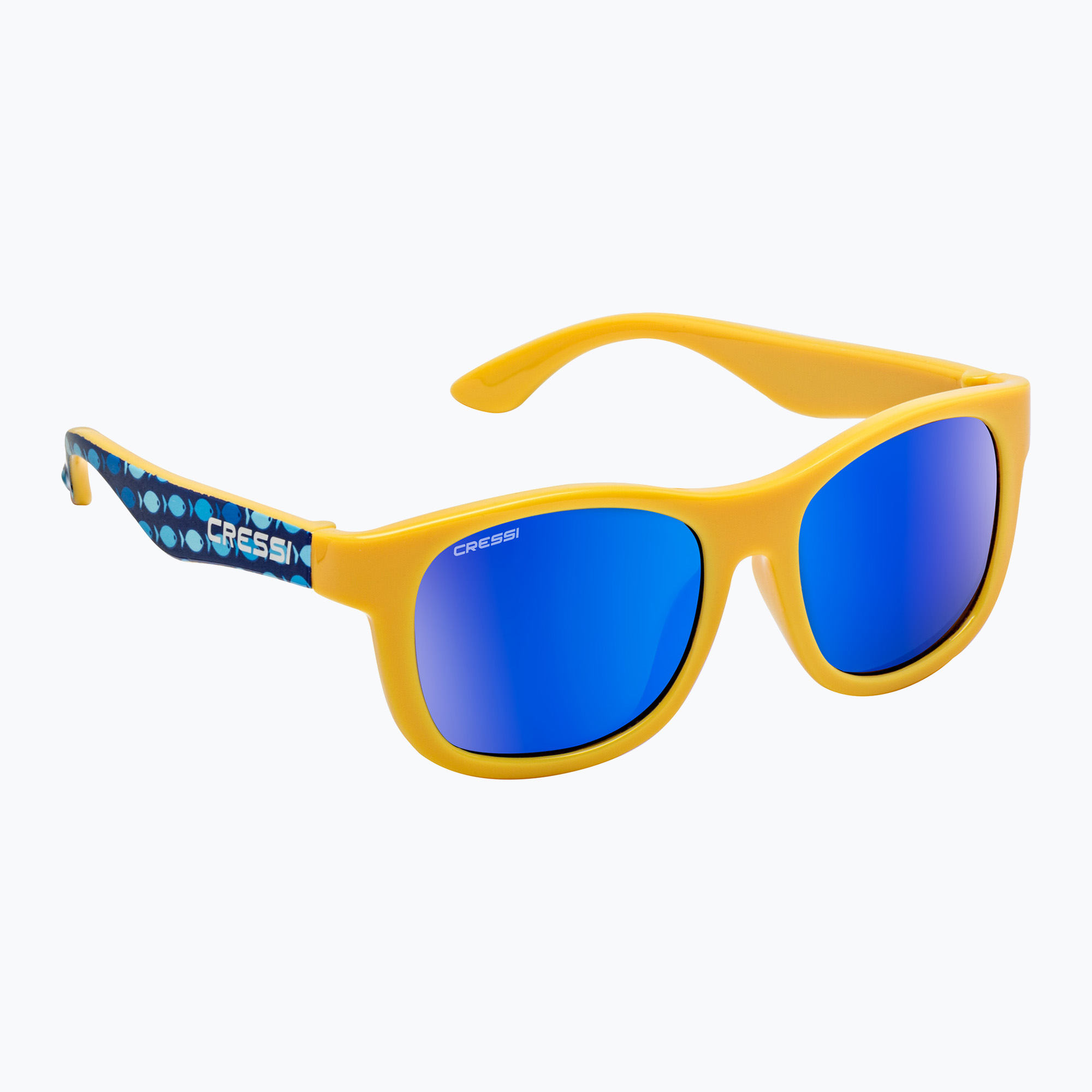 Detské slnečné okuliare Cressi Teddy fishes/mirrored blue (Teddy XDB100432)