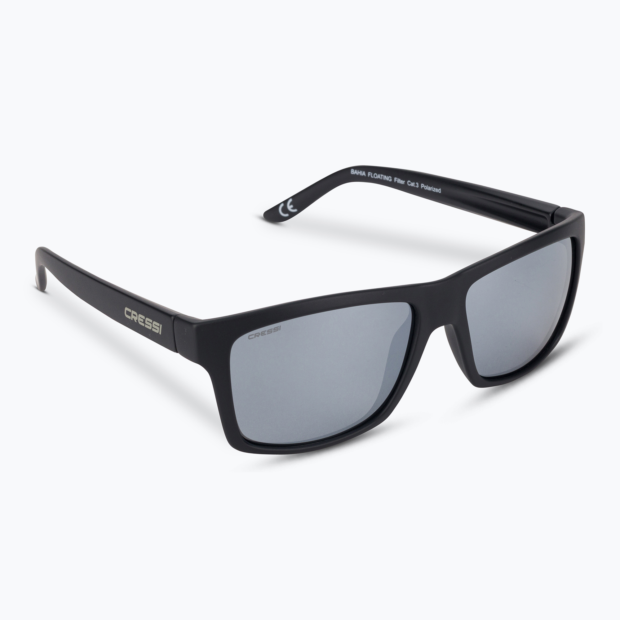 Okulary przeciwsłoneczne Cressi Bahia Floating black/silver mirrored 