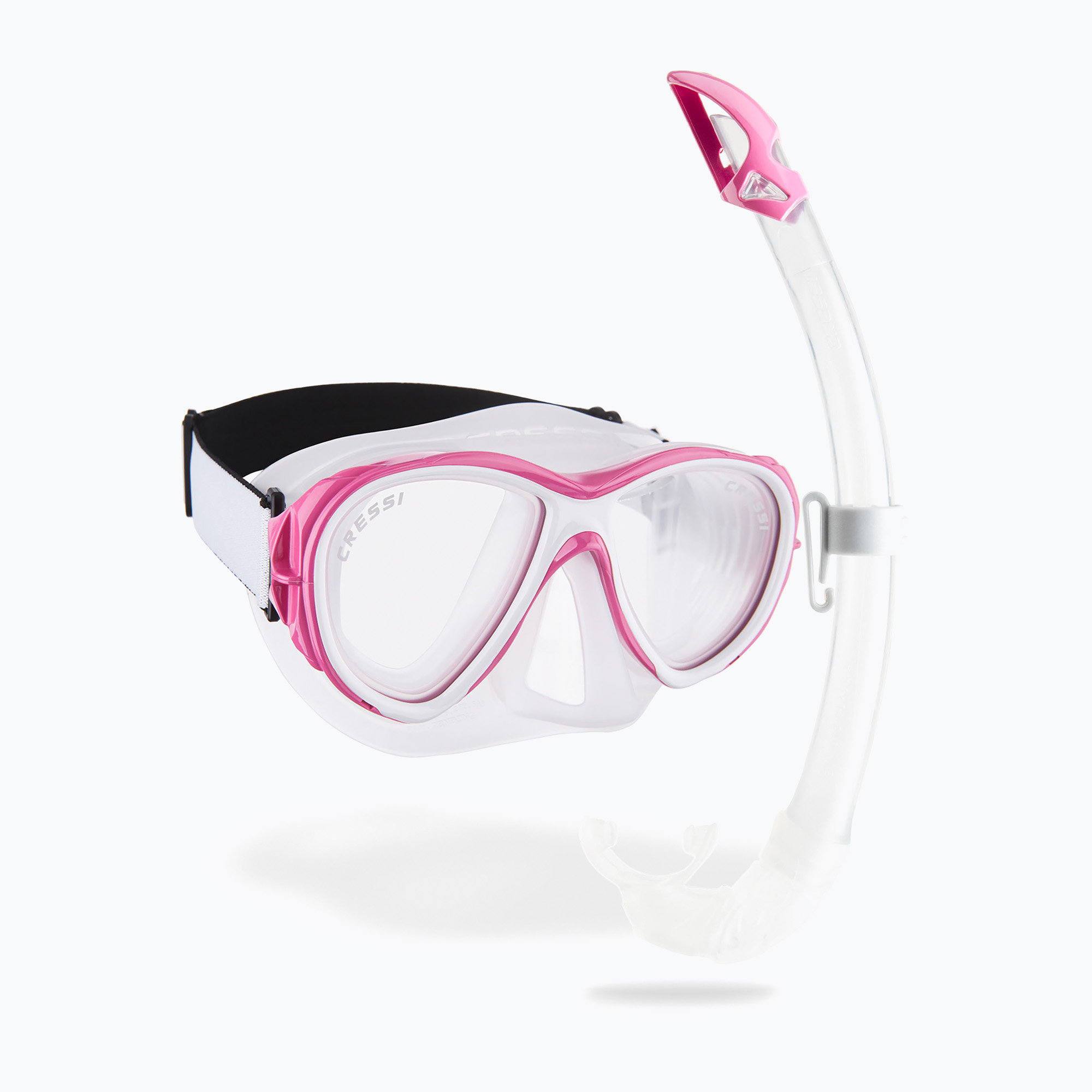 Комплект за гмуркане Cressi Samoa   Mexico clear/pink