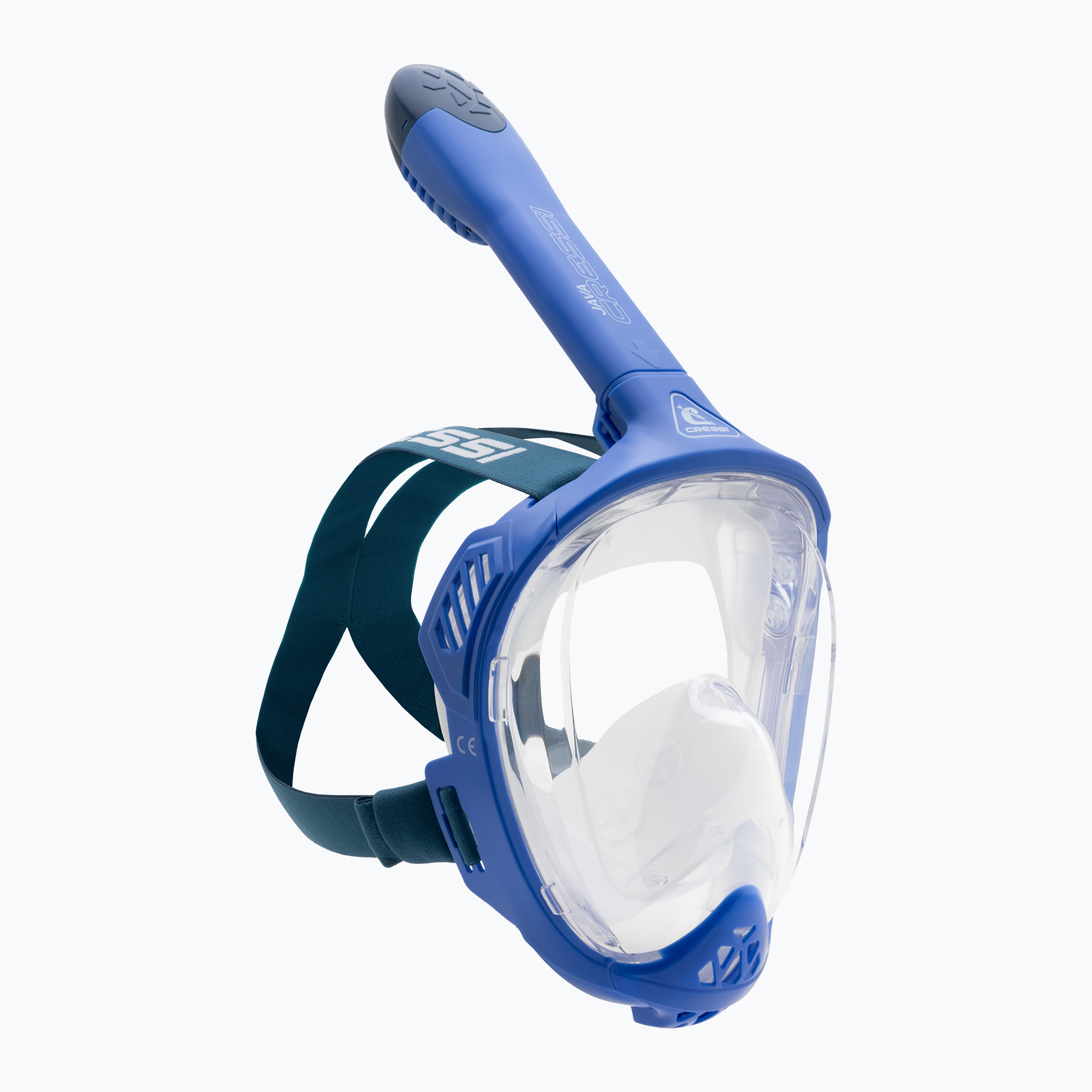 Mаска за цяло лице за шнорхелинг Cressi Java Full Face blue/blue navy