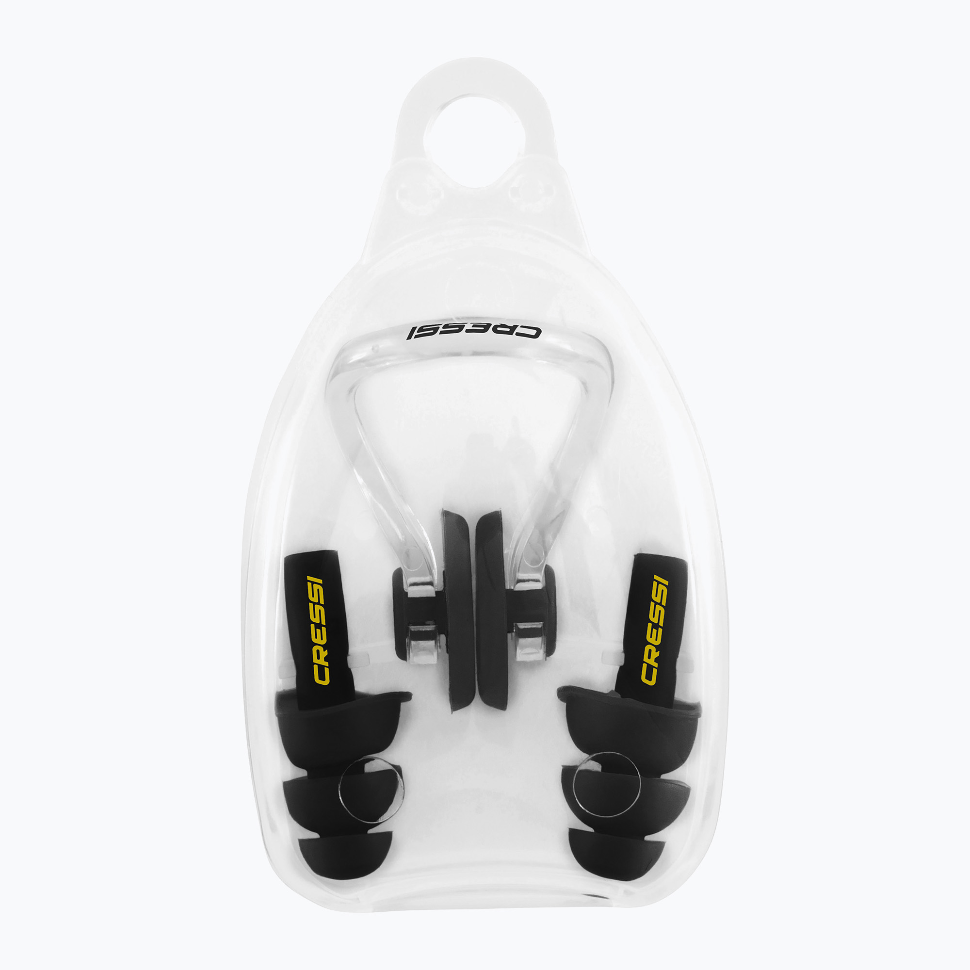 Комплект Cressi Aqua Тапи за уши   щипка за нос черен