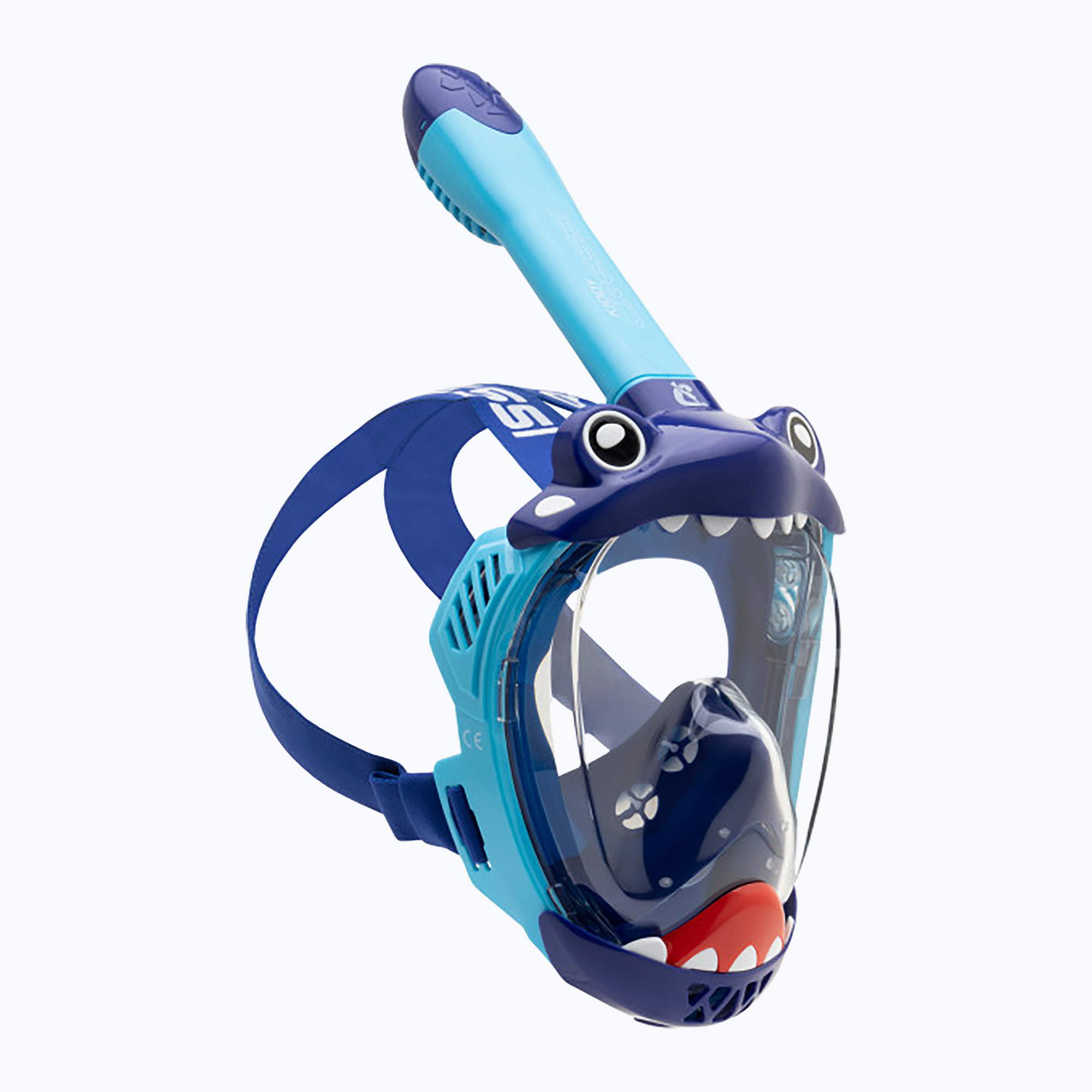 Maska pełnotwarzowa do snorkelingu dziecięca Cressi Kiddy Full Face Jr azure/blue/blue 
