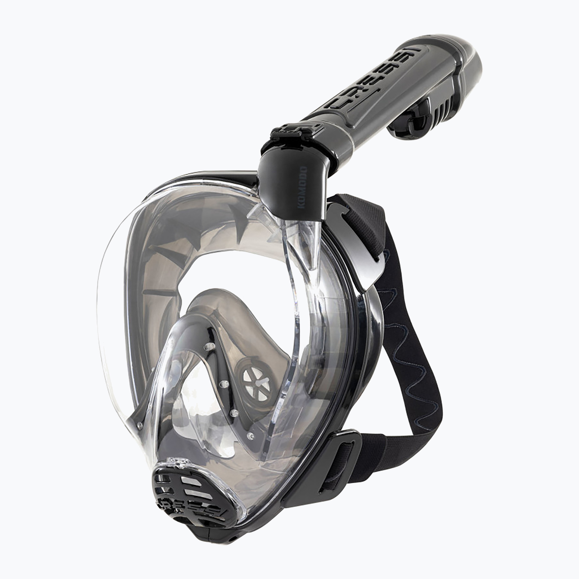 Maska pełnotwarzowa do snorkelingu Cressi Komodo Full Face black/black 