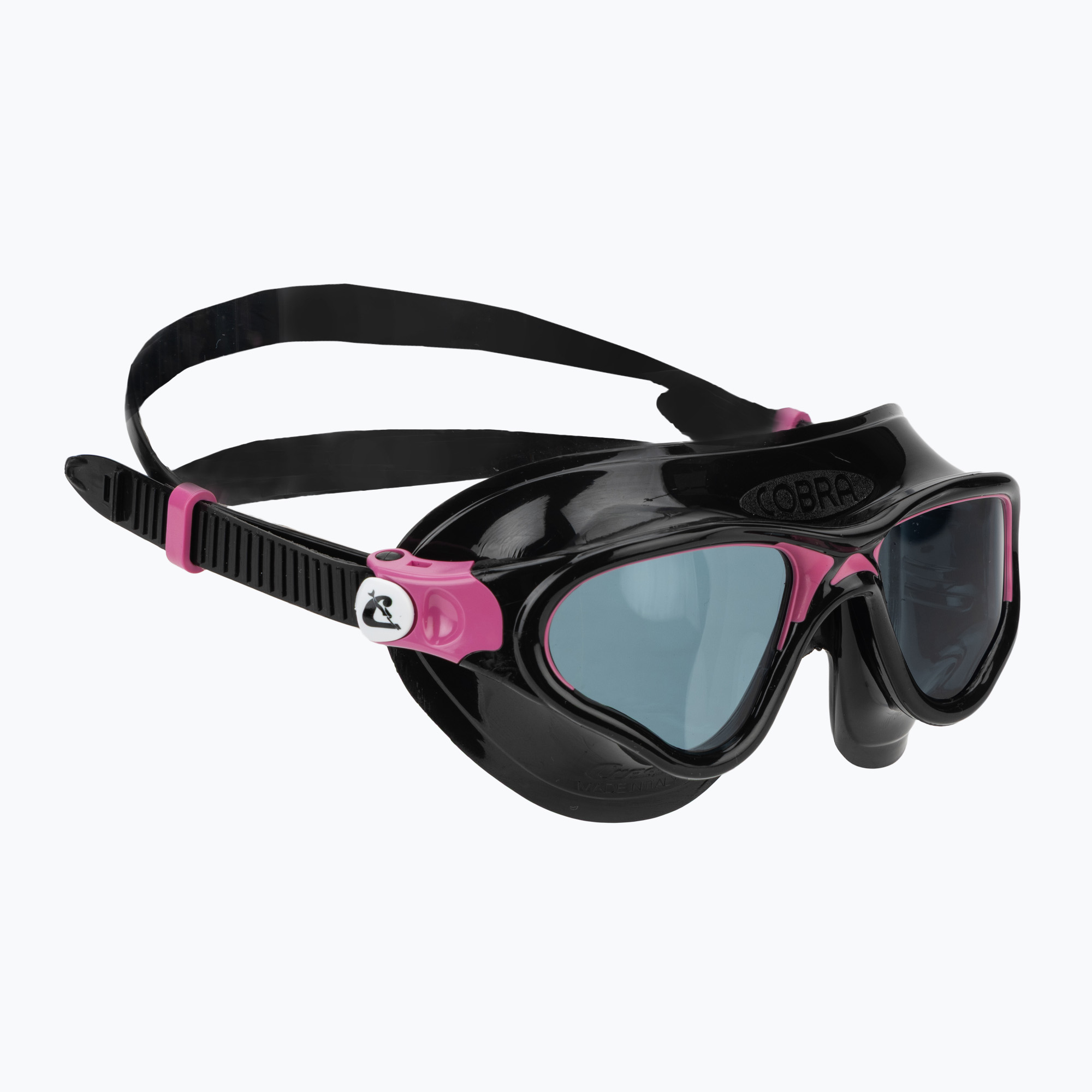 Маска за плуване Cressi Cobra black/black/pink smoked