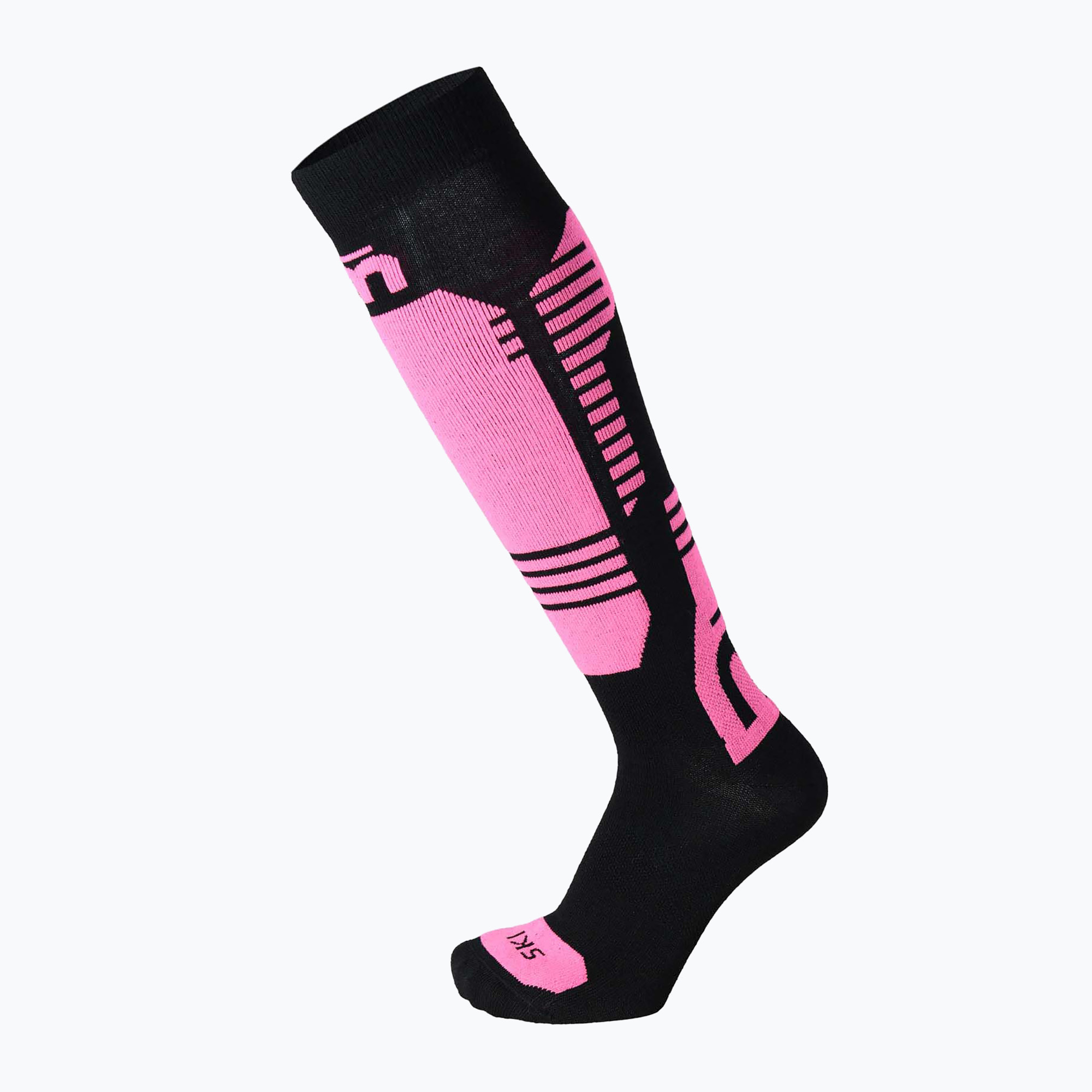 Детски скиорски чорапи Mico Light Weightsuperthermo Merino Ski nero/fucsia fluo