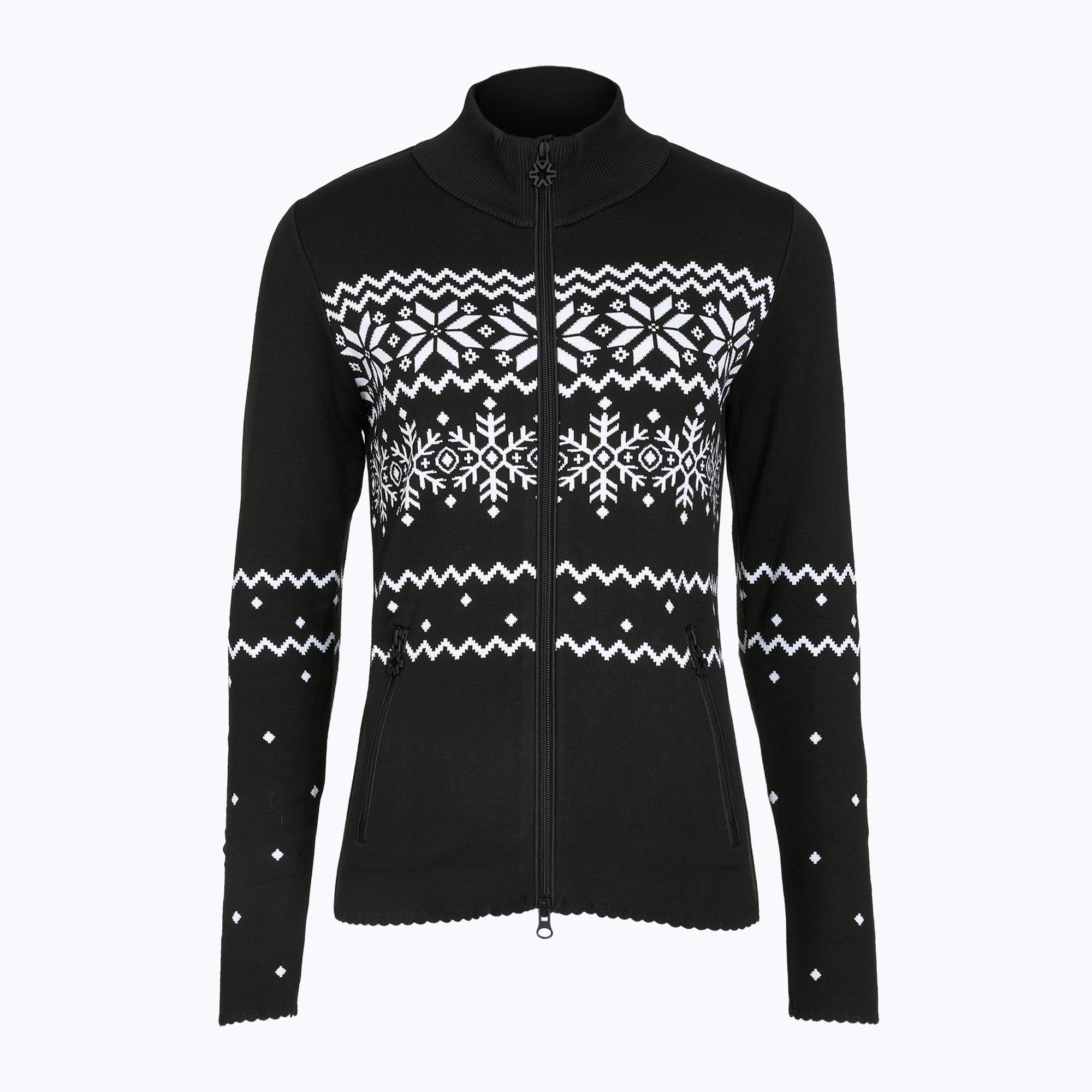 Дамски термо суитшърт Newland Guenda Full Zip black/white