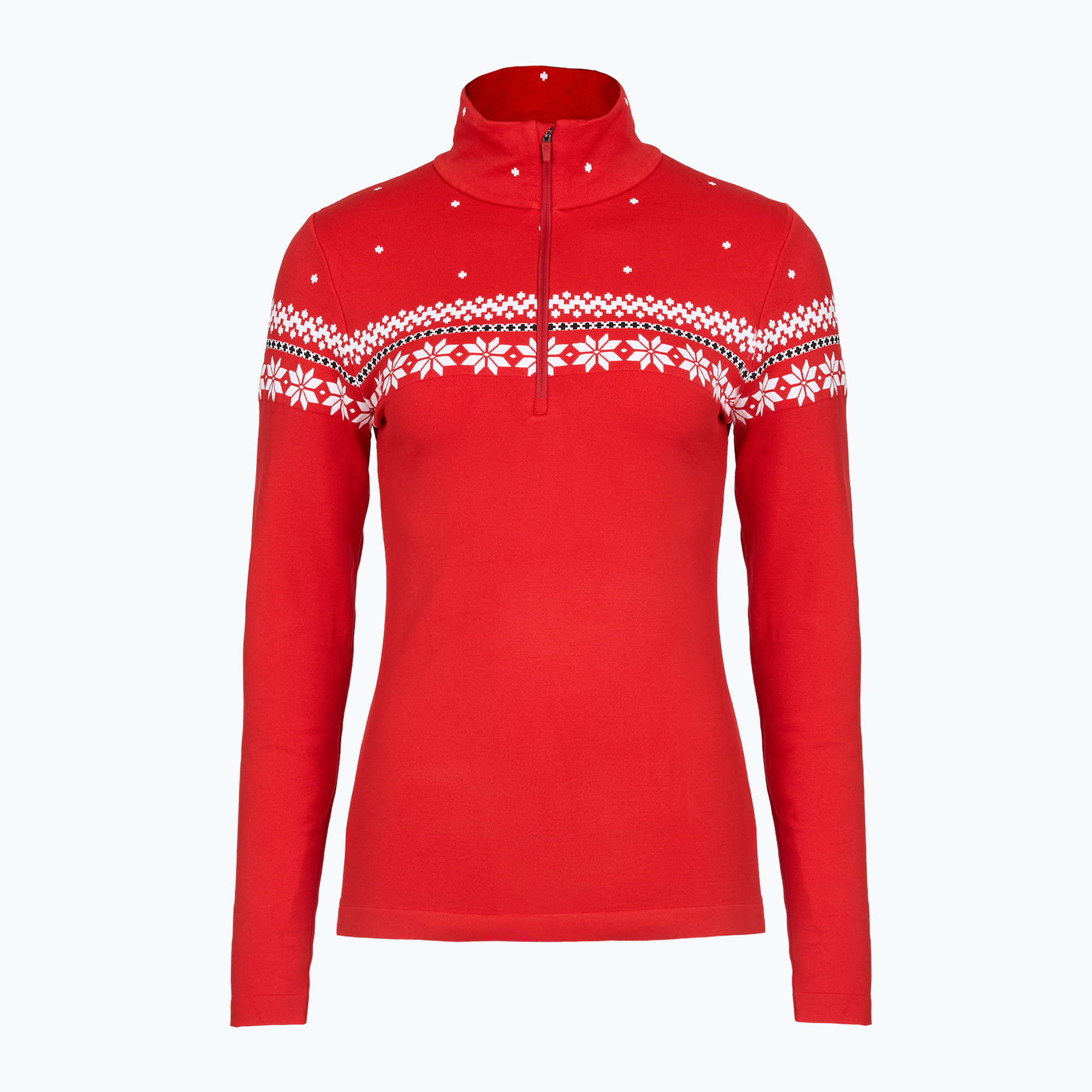 Дамски термо суитшърт Newland Hilde Half Zip red/white
