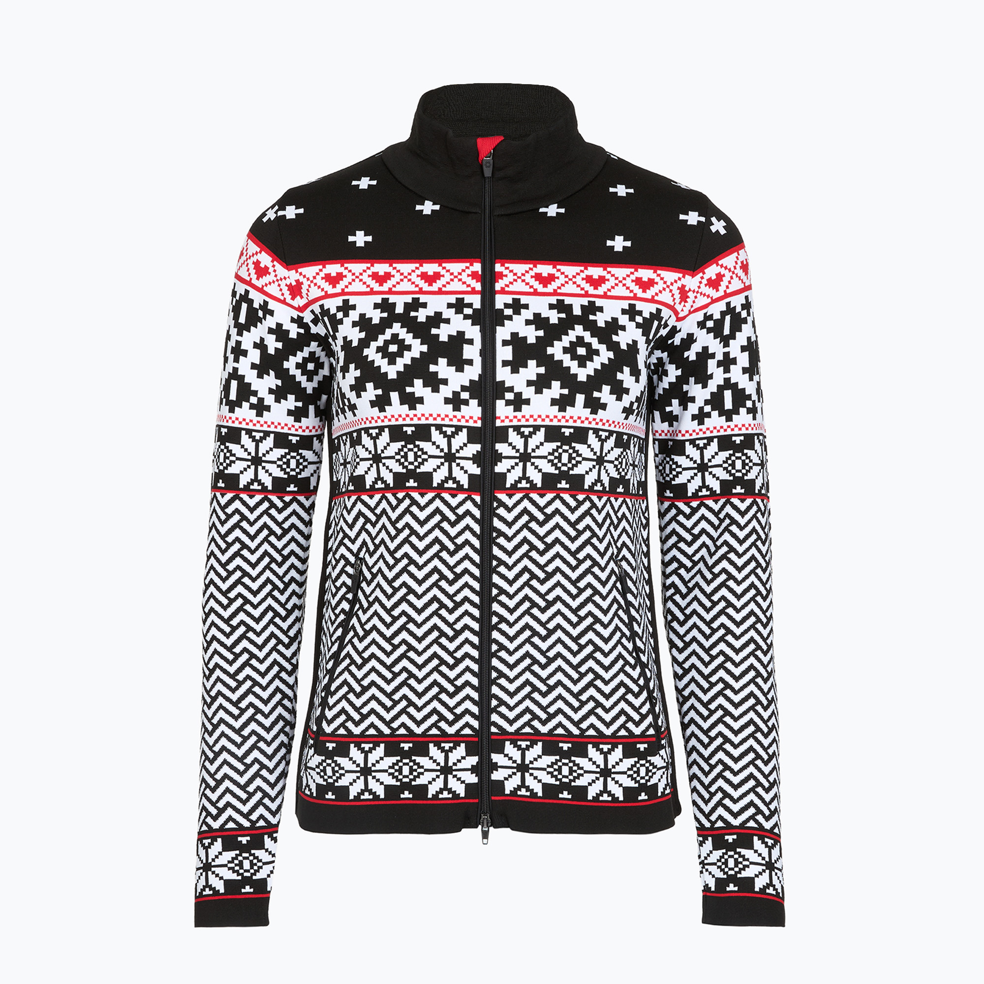 Bluză termoactivă pentru femei Newland Kylie Full Zip black/white
