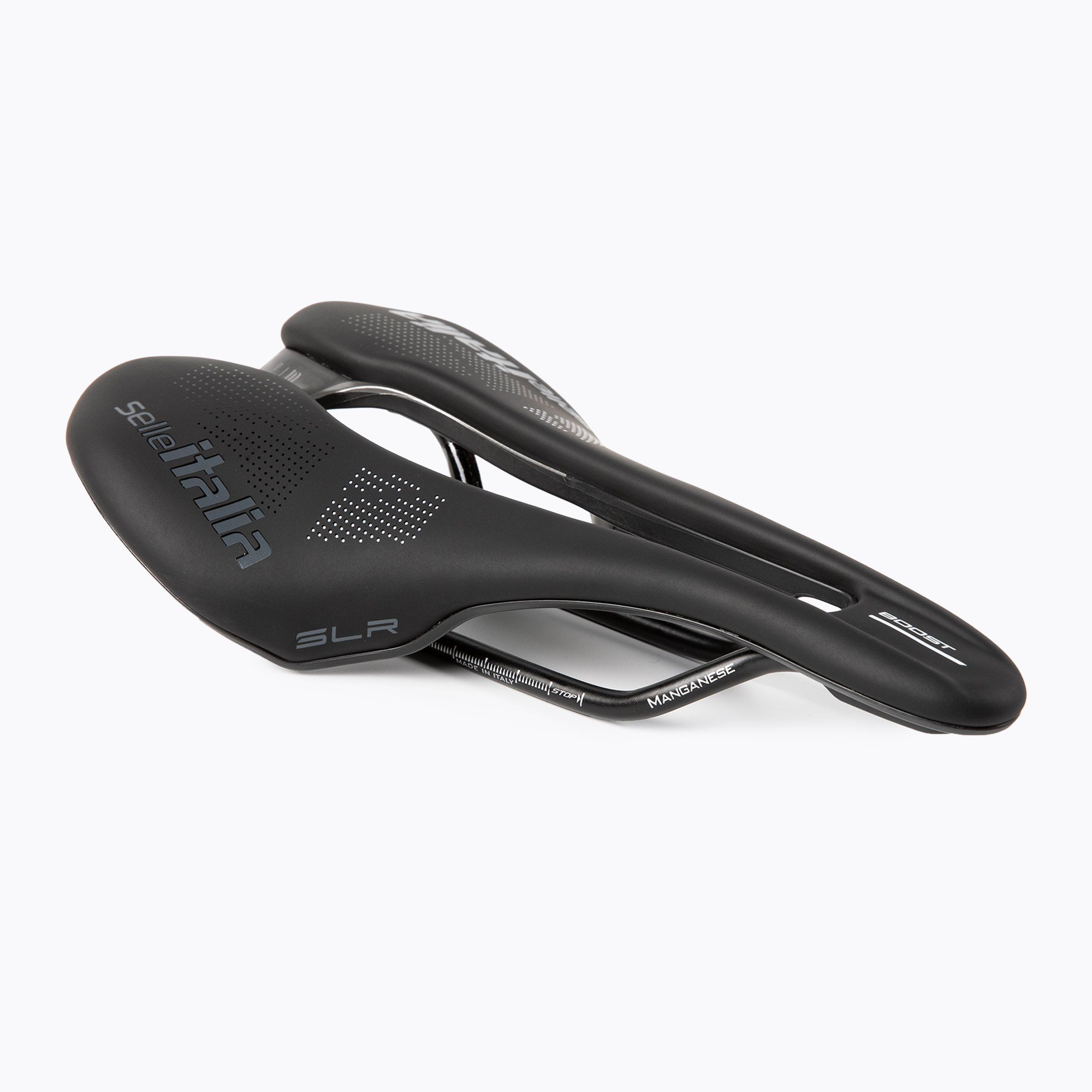 Cyklistické sedlo Selle Italia SLR BOOST TM SUPERFLOW S čierne SIT-041A620MHC001 (SLR Boost TM Superflow, Manganese Rail, Soft-Tek SIT-041A620MHC001)