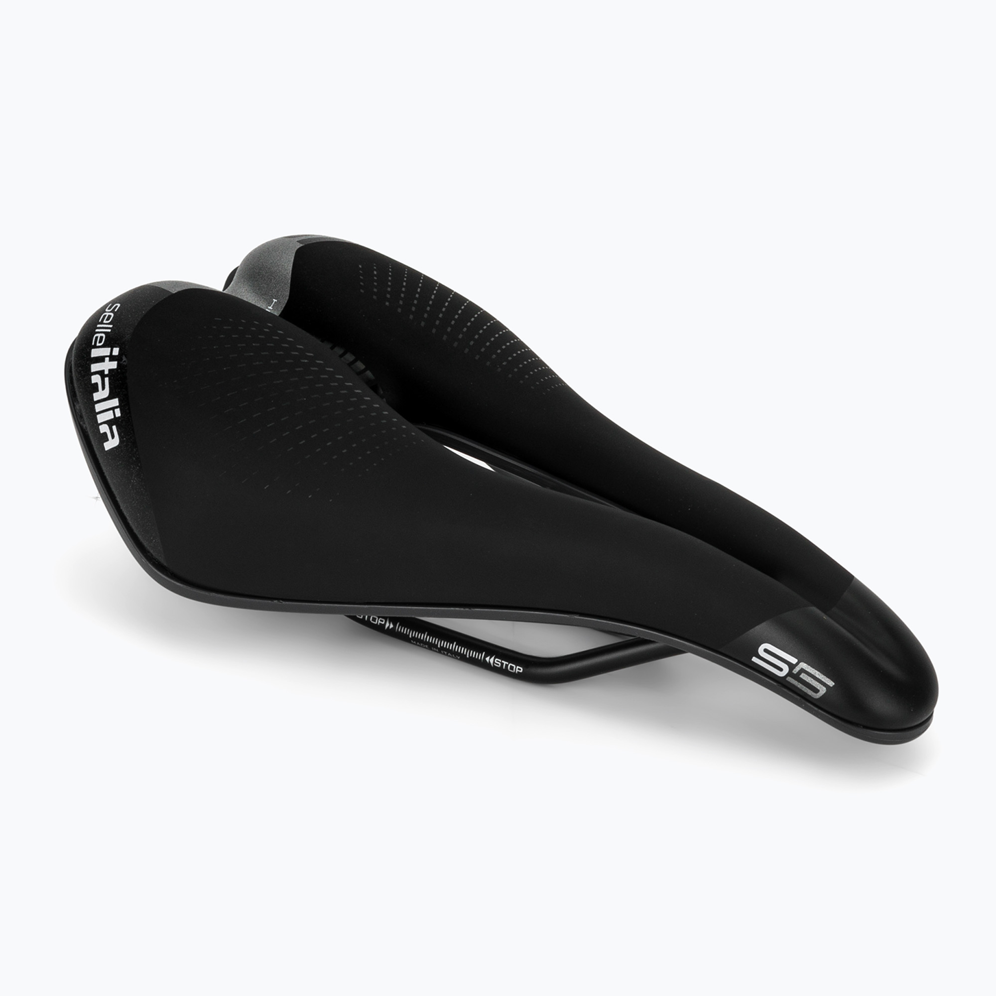 Șa de bicicletă Selle Italia Sportouring S 5 Superflow, Fec Alloy Rail, Soft-Tek, Light Gel black