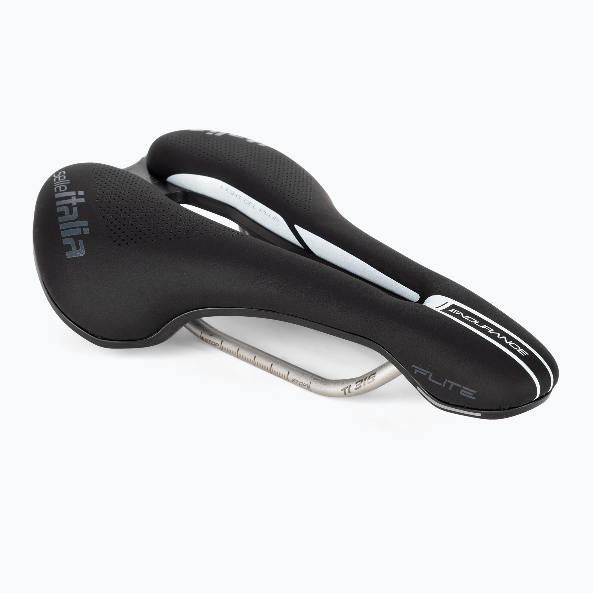 Седло за велосипед Selle Italia Flite Boost Endurance Superflow Ti 316 Rail Fibra-Tek черно SIT-017A920IKC007