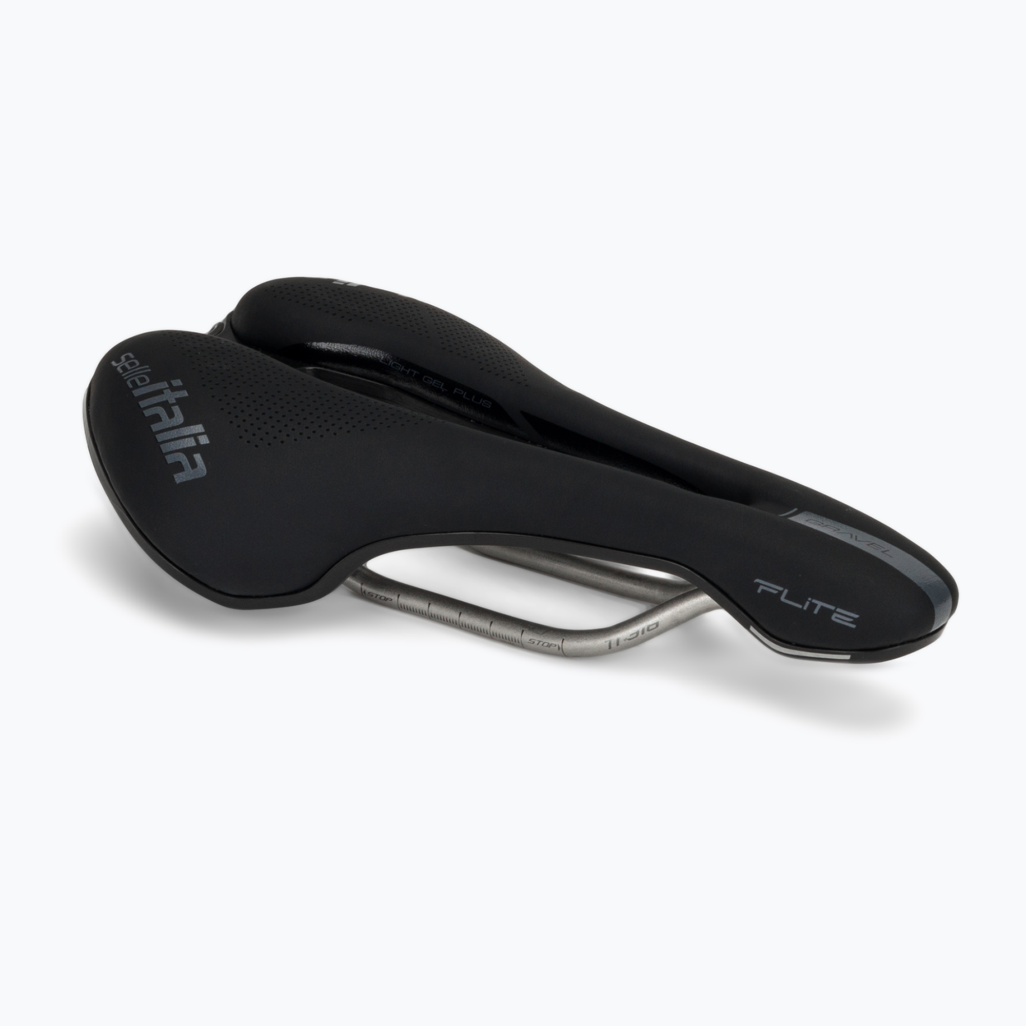 Șa de bicicletă Selle Italia Flite Boost Gravel Superflow, Fibra-Tek, Light Gel black