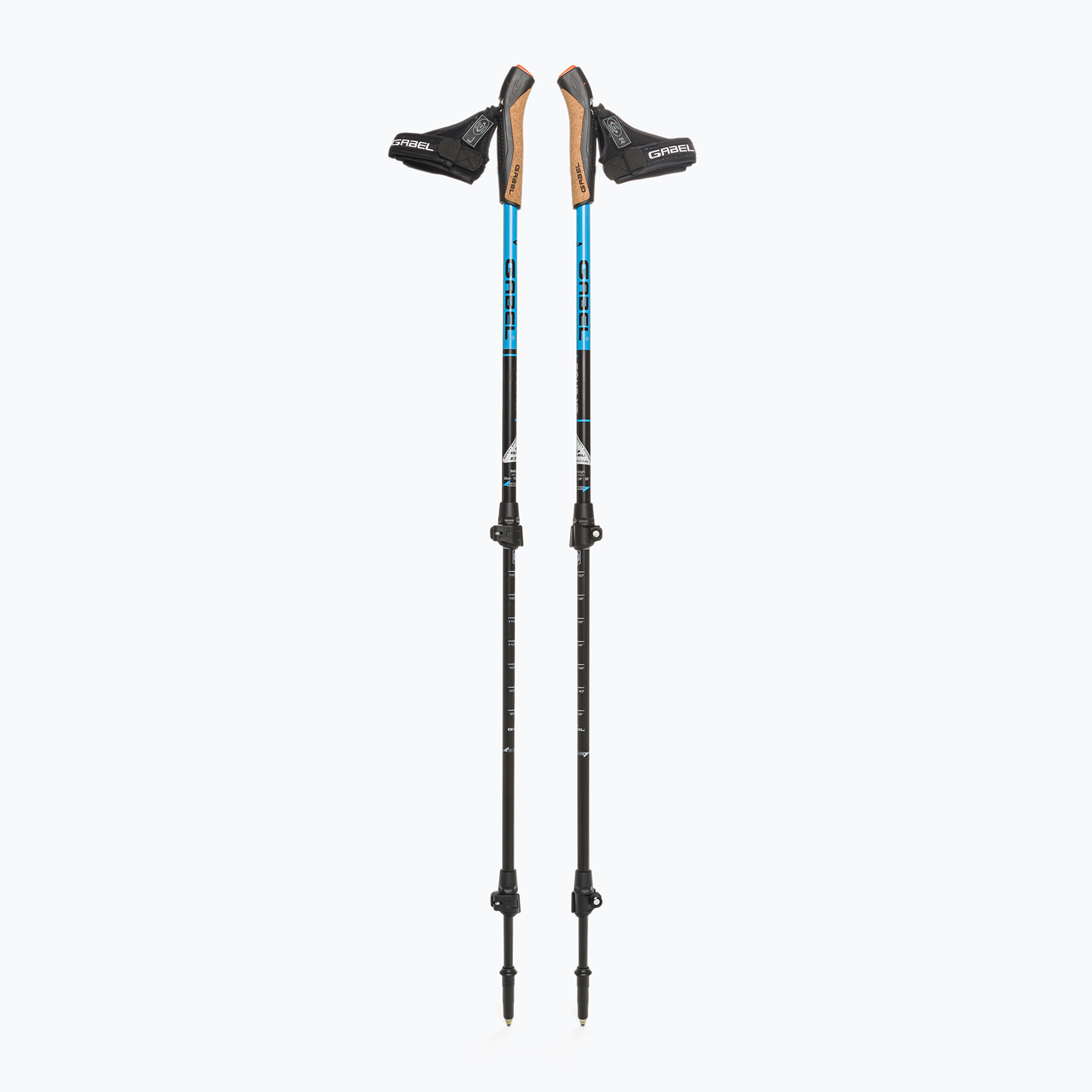 Kije nordic walking GABEL Tour XT F.L. czarno-niebieskie 7009351550000 
