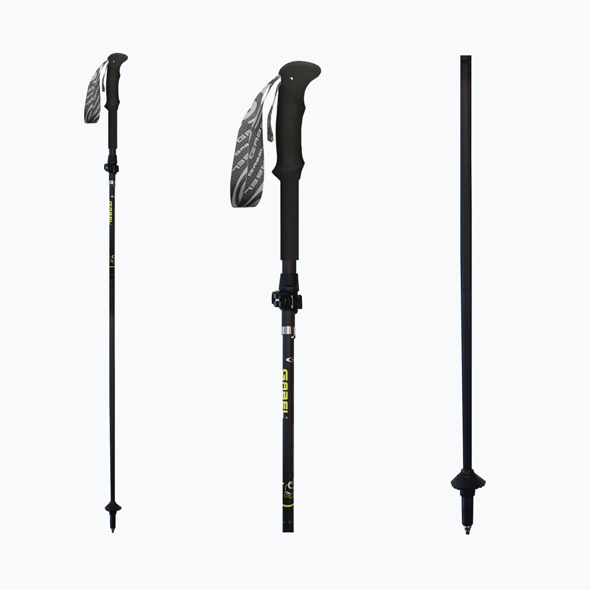 Kije nordic walking GABEL Carbon Feather XTS czarny 