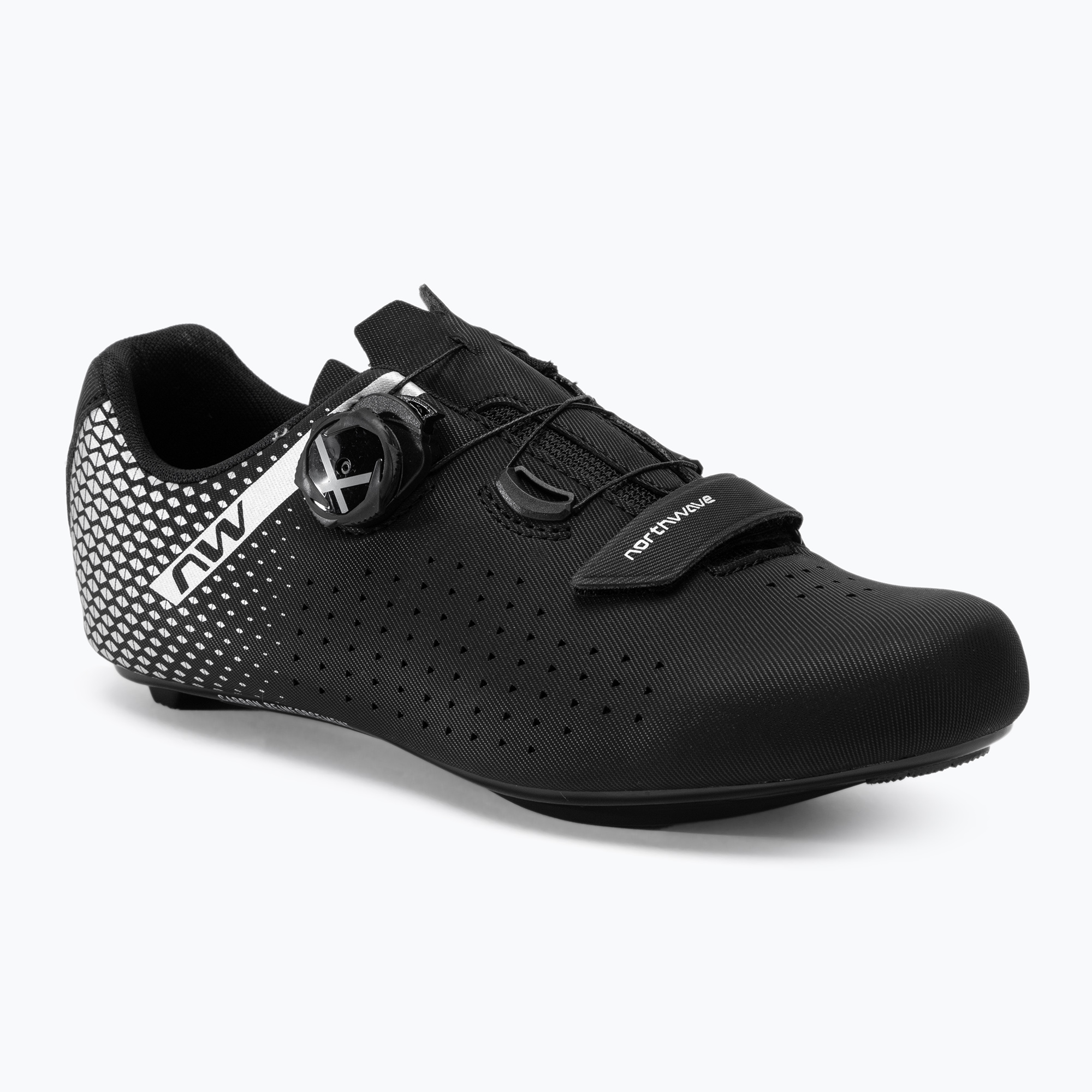 Pánska cestná obuv Northwave Core Plus 2 black/silver (Core Plus 2 80211012)