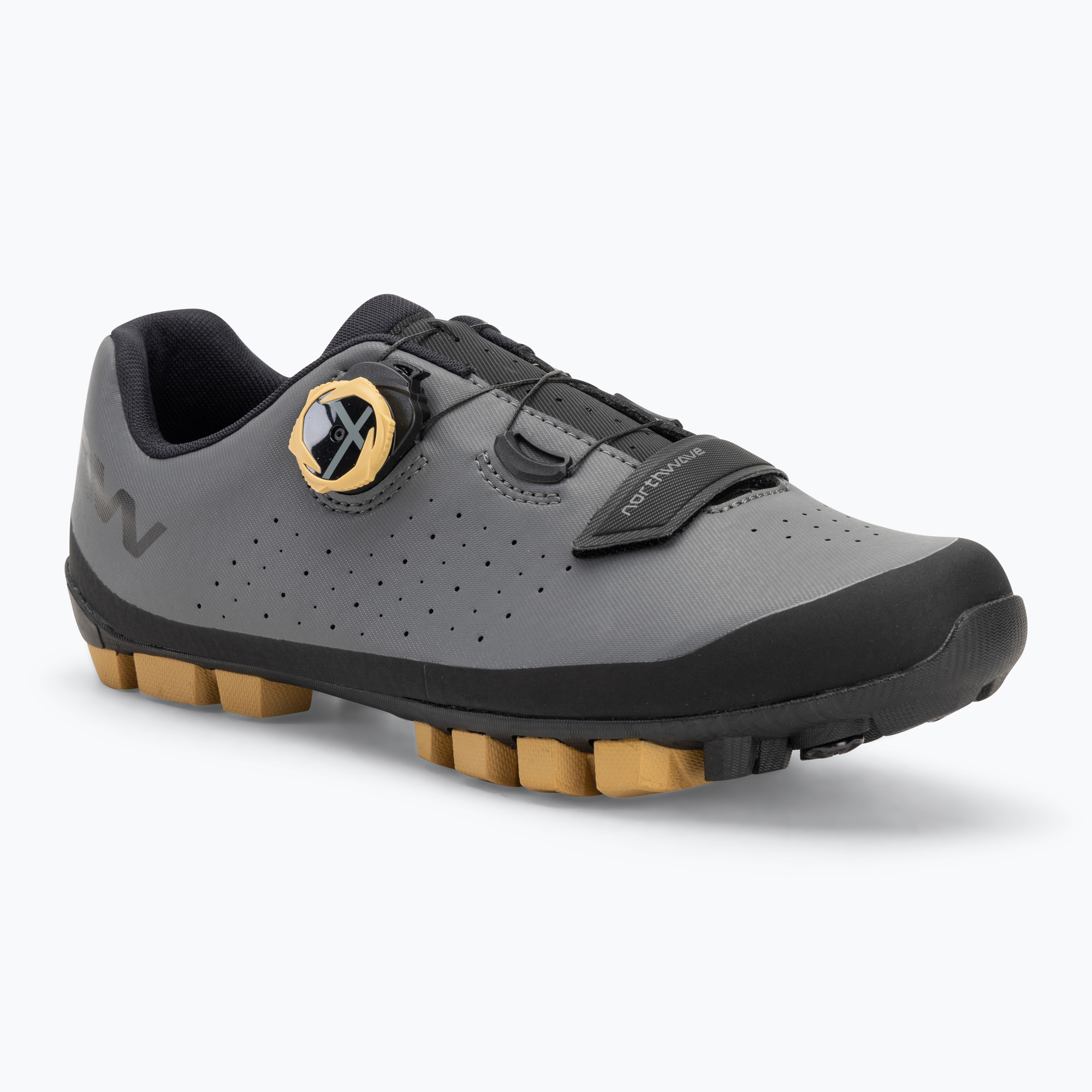Men's MTB cycling shoes Northwave Hammer Plus dark grey/honey (45.5 EU)
