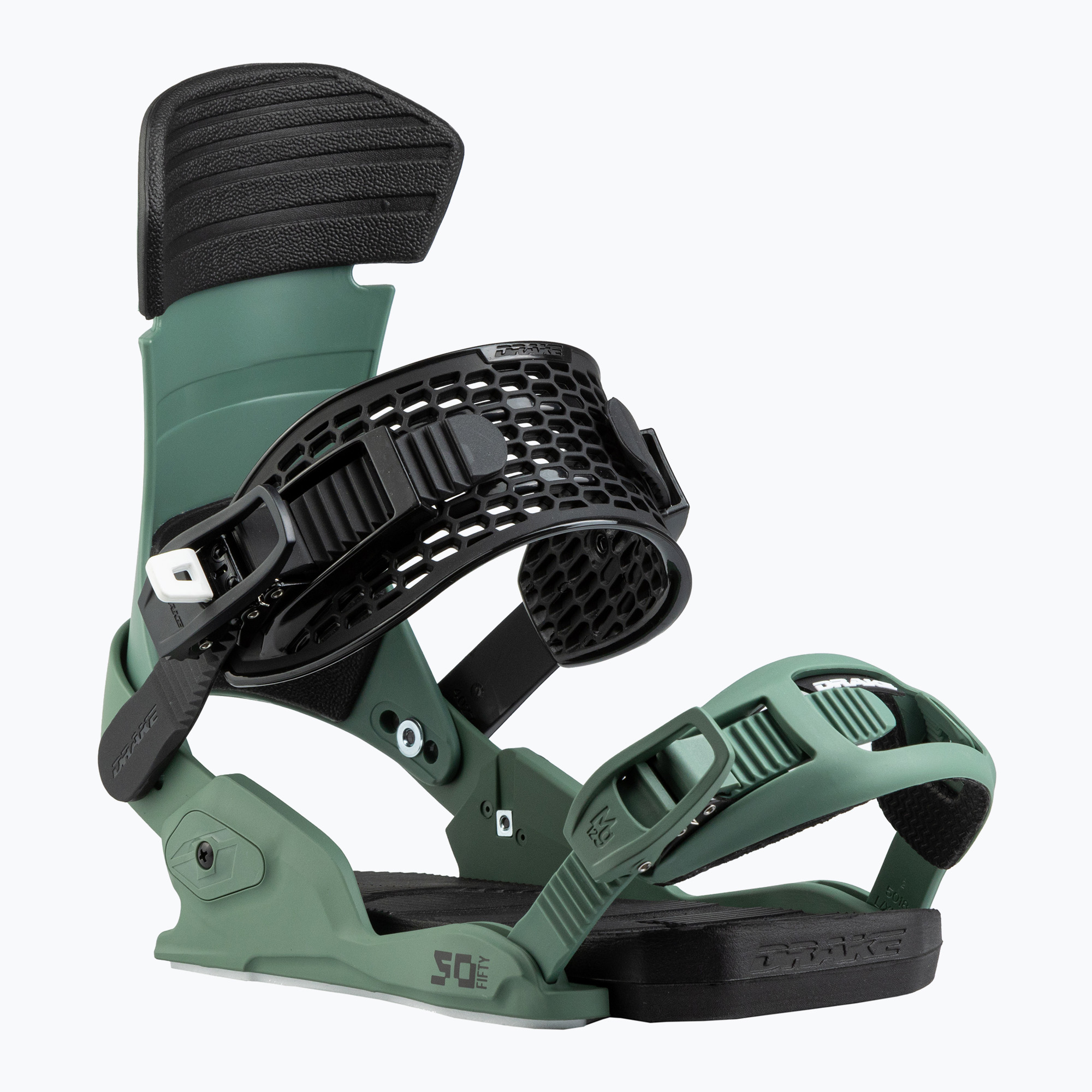 Men's Drake Fifty green forest snowboard bindings (L)