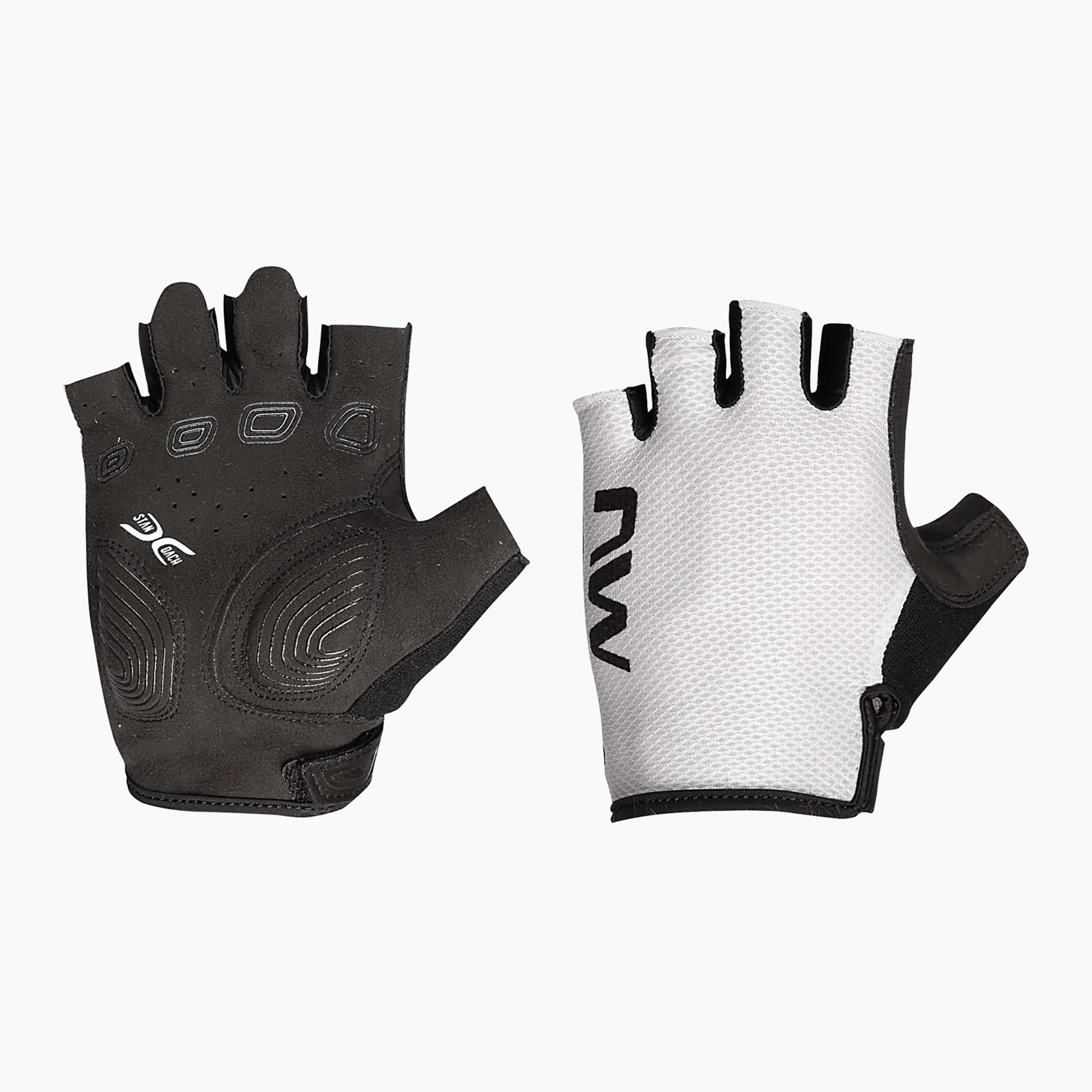 Pánske cyklistické rukavice Northwave Active Short Finger light grey (Active Short Finger C89202324T)