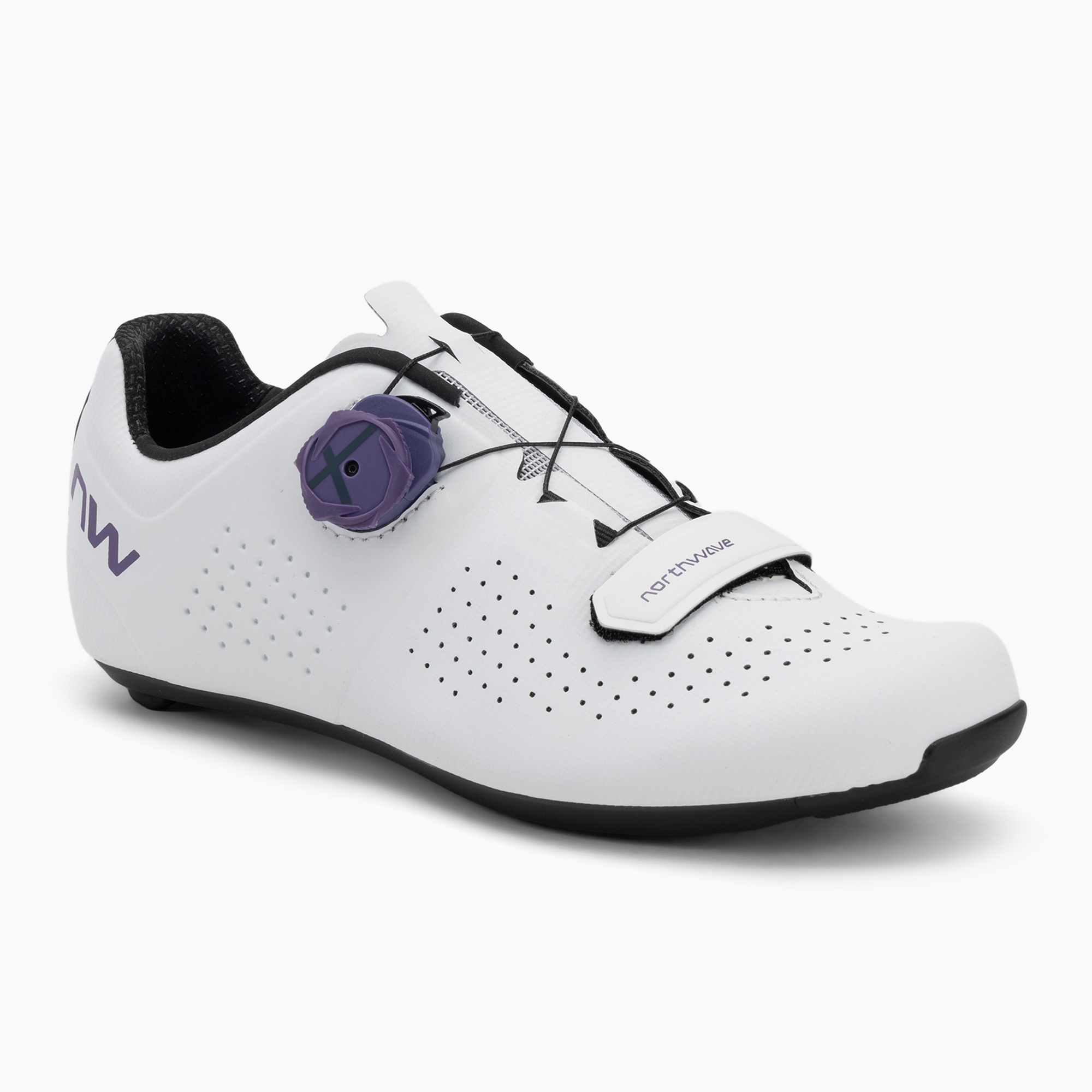 Дамски шосейни обувки Northwave Storm Carbon white/dark purple