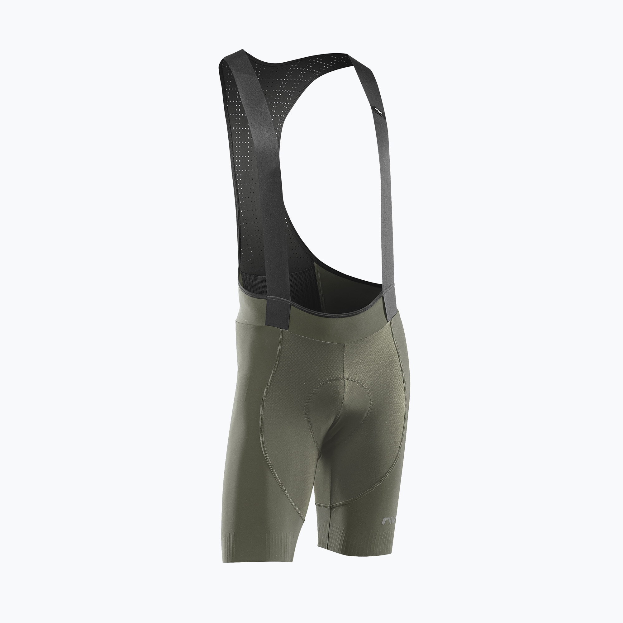 Мъжки колоездачни шорти Northwave Fast Bibshort forest green
