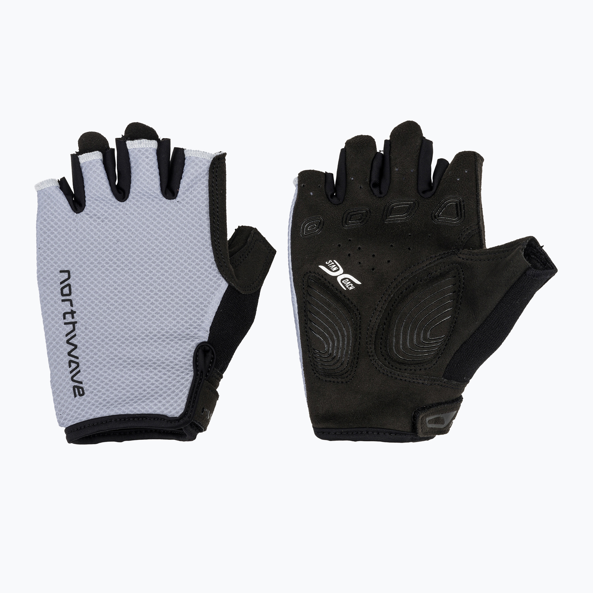 Мъжки велосипедни ръкавици Northwave Active Max Short Finger ice grey
