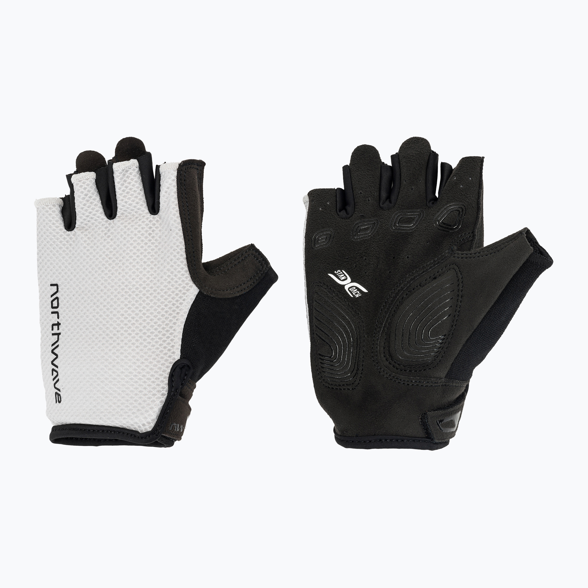 Мъжки велосипедни ръкавици Northwave Active Max Short Finger light grey