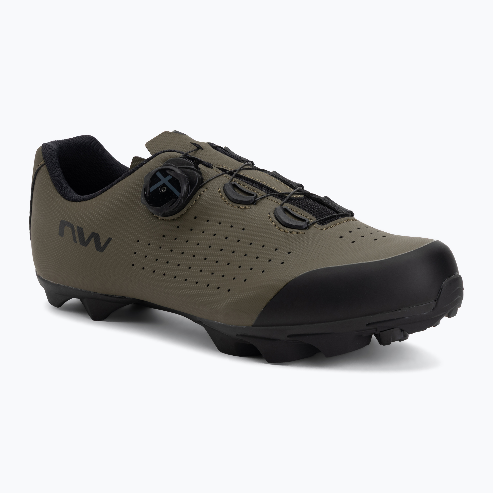 Încălțăminte de ciclism MTB pentru bărbați Northwave Scorpius Plus green forest/black