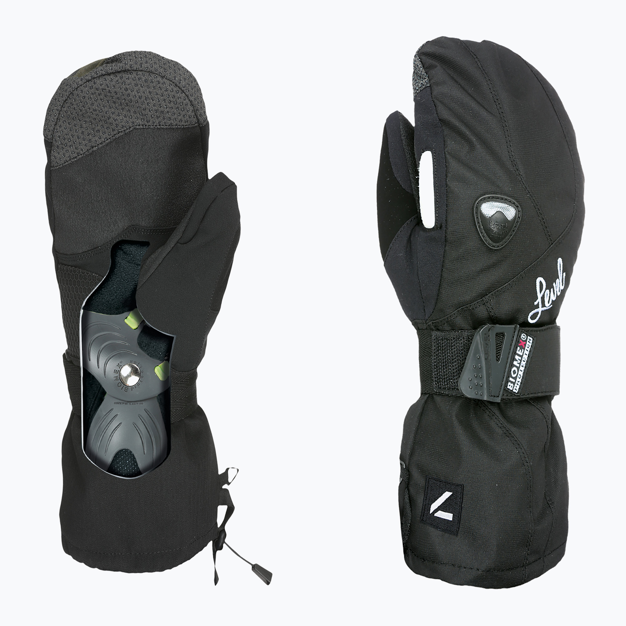 Дамски скиорски ръкавици Level Butterfly black