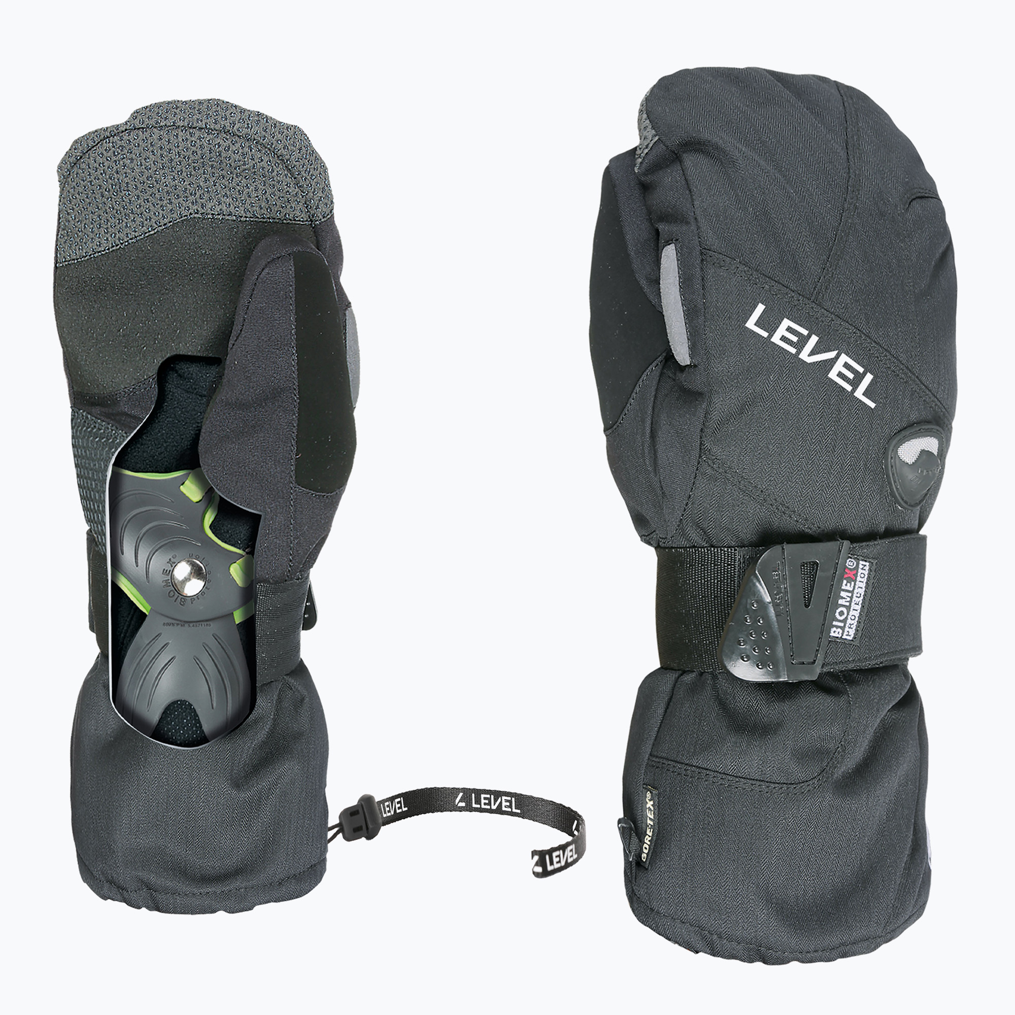 Мъжки скиорски ръкавици Level Half Pipe Mitt Gore-Tex black