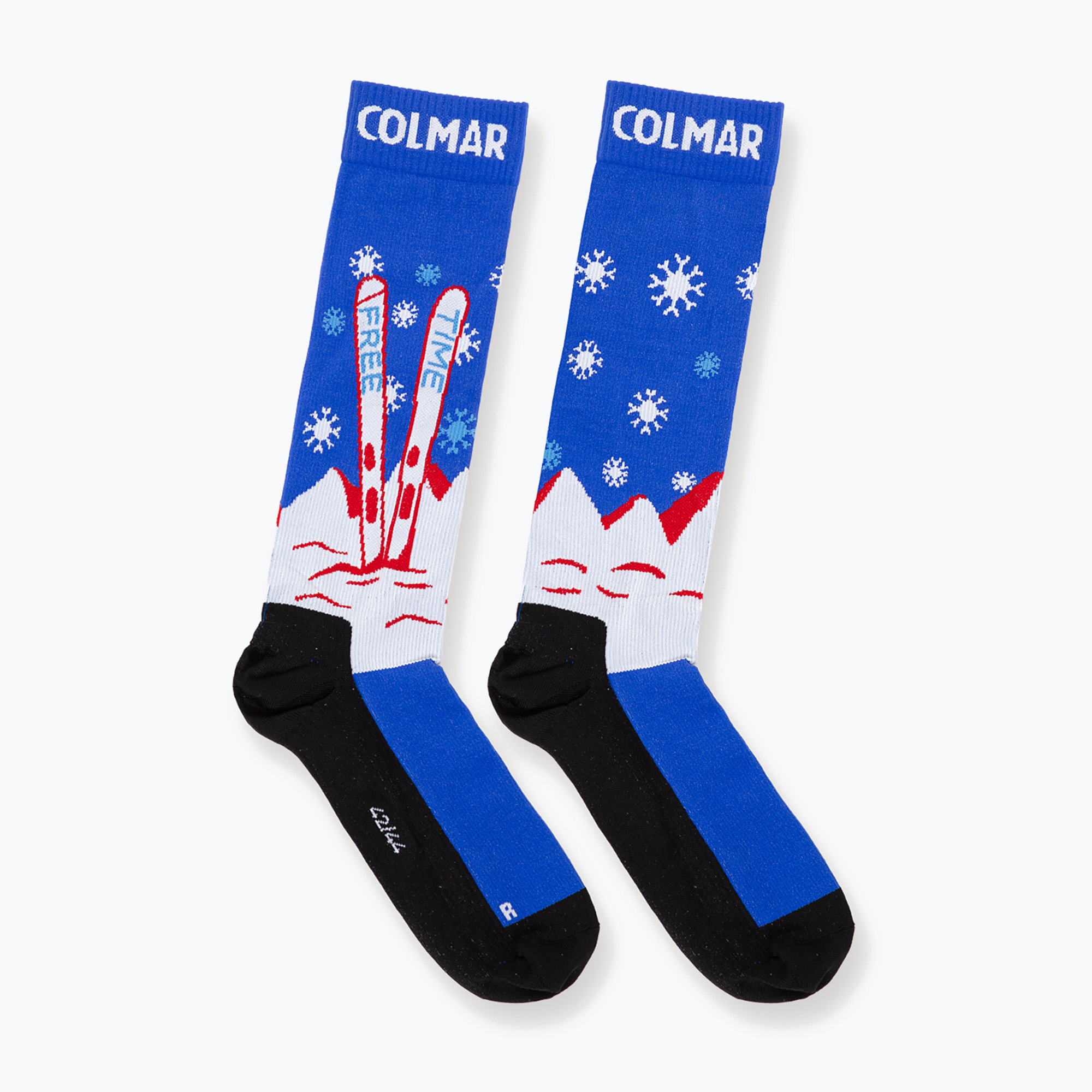 Скиорски чорапи Colmar Freetime abyss blue/white/rac