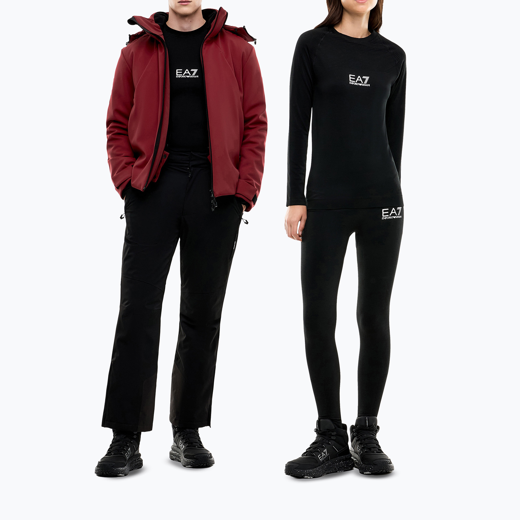 Komplet bielizny termoaktywnej EA7 Emporio Armani Ski black | WYSYŁKA W 24H | 30 DNI NA ZWROT