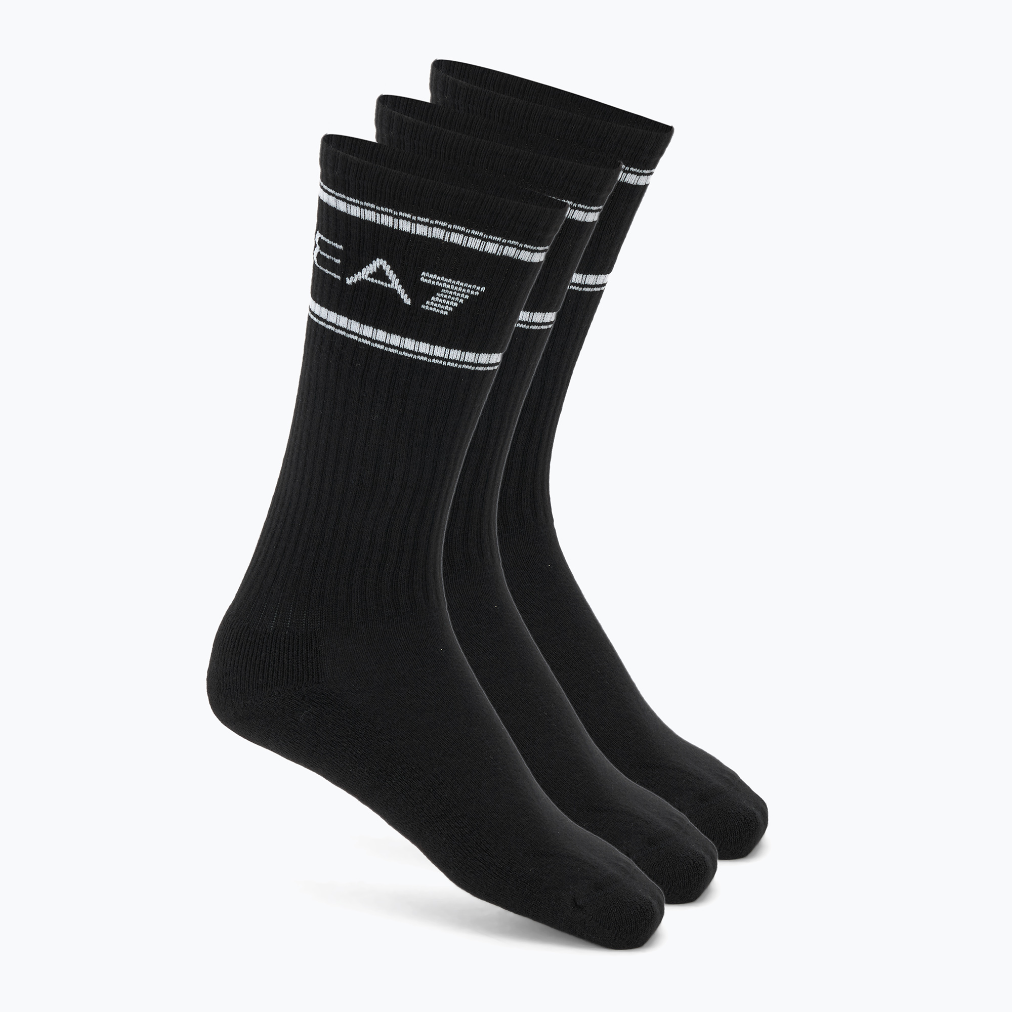 Skarpety EA7 Emporio Armani Train Socks Sponge 3 pary black/black/black 