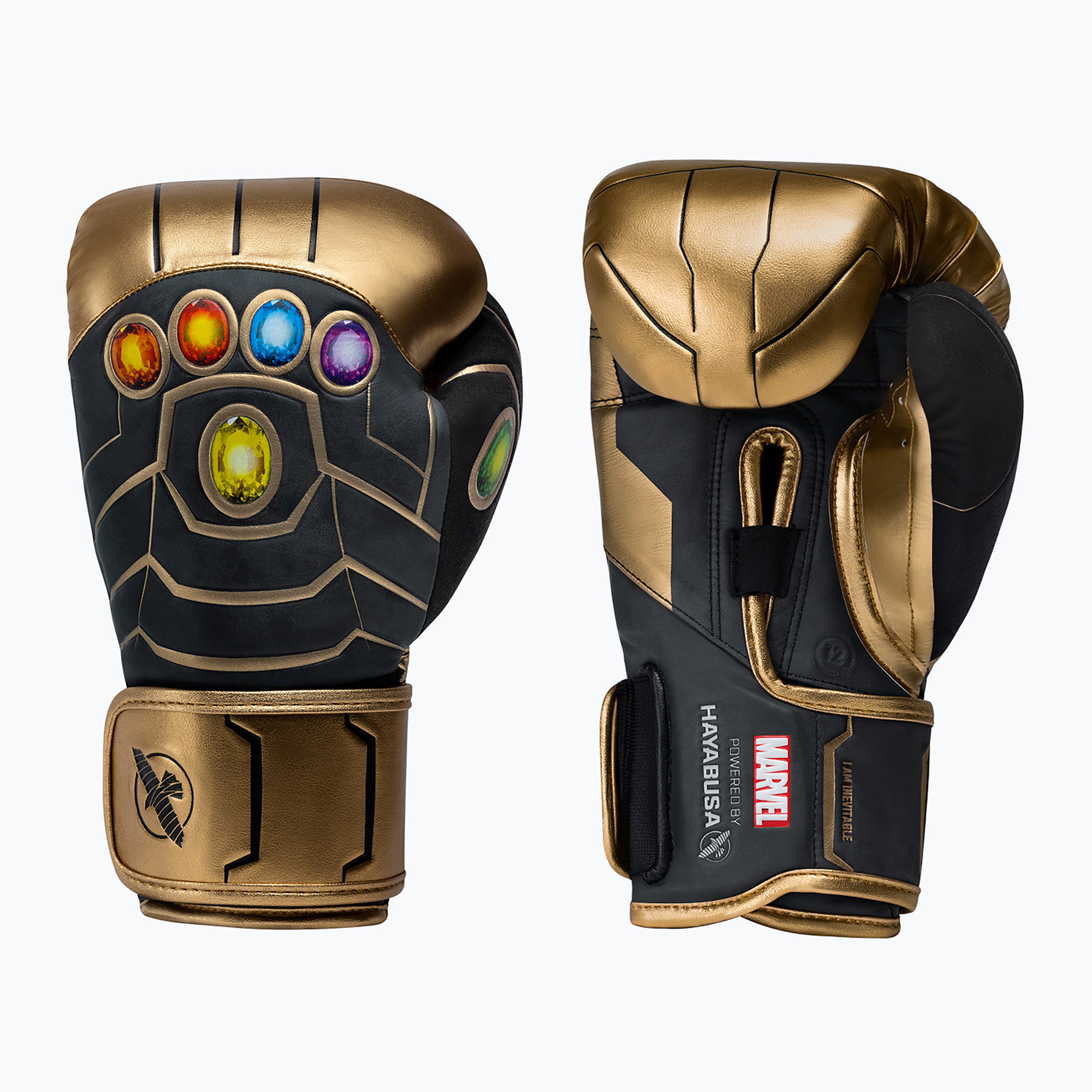 Rękawice bokserskie Hayabusa Marvel's Thanos gold/black 