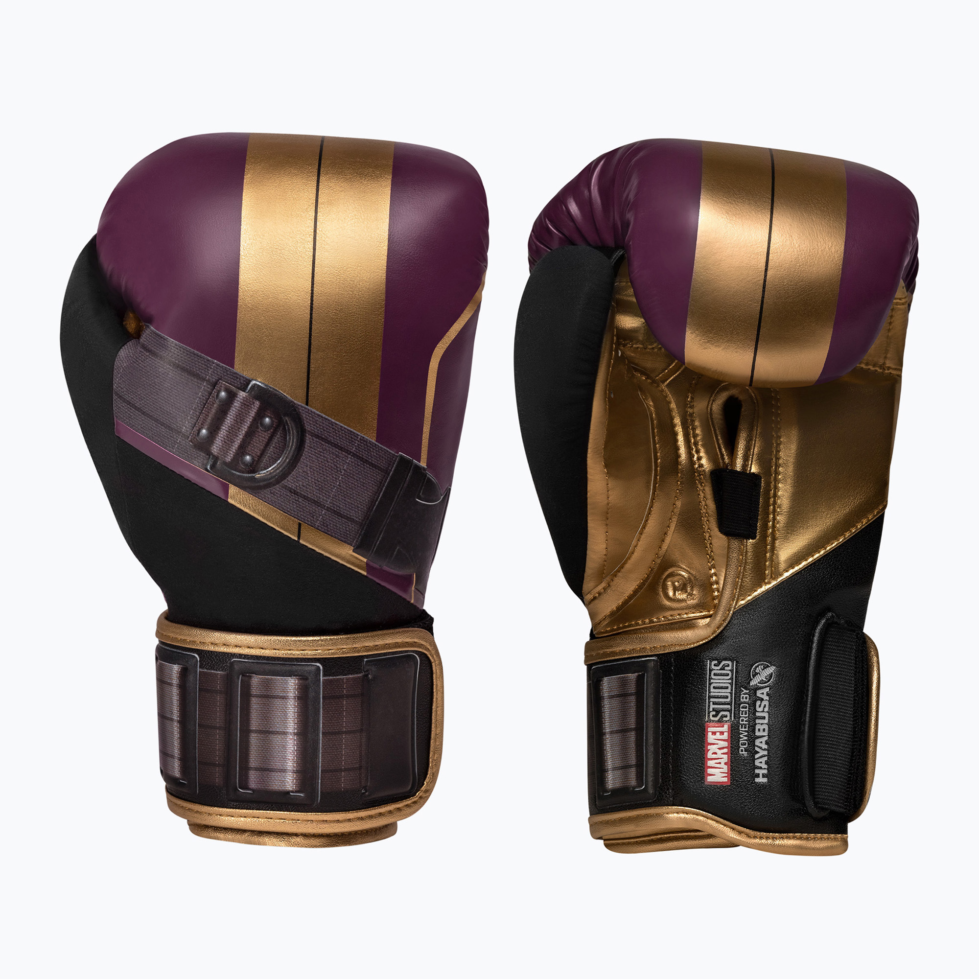 Rękawice bokserskie Hayabusa Marvel's Batroc purple/gold 