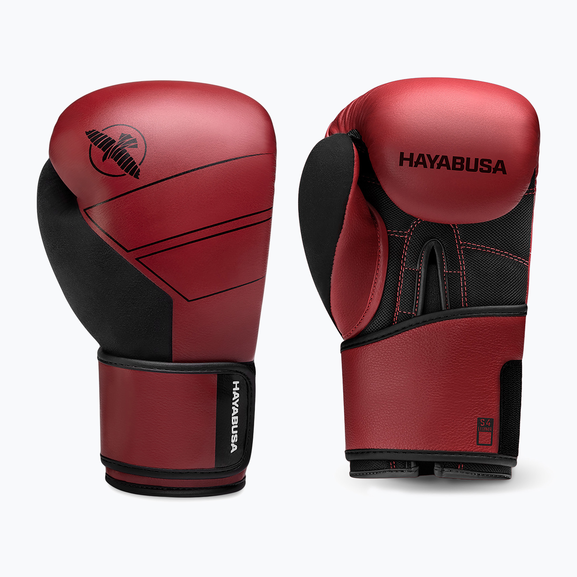 Boxerské rukavice Hayabusa S4 Kožené červené (S4 Leather S4LBG-RD)